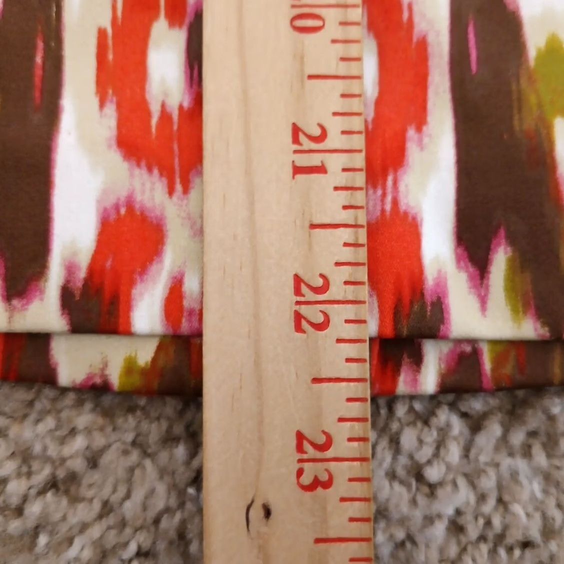 Jones New York Jones New York Skirt Pencil Regular Size 4 Orange Knee Length Lined Slit Geometry Geometric Cotton Blend Dry Clean Only Womens Size 27" / US 4 / IT 40 - 5 Thumbnail