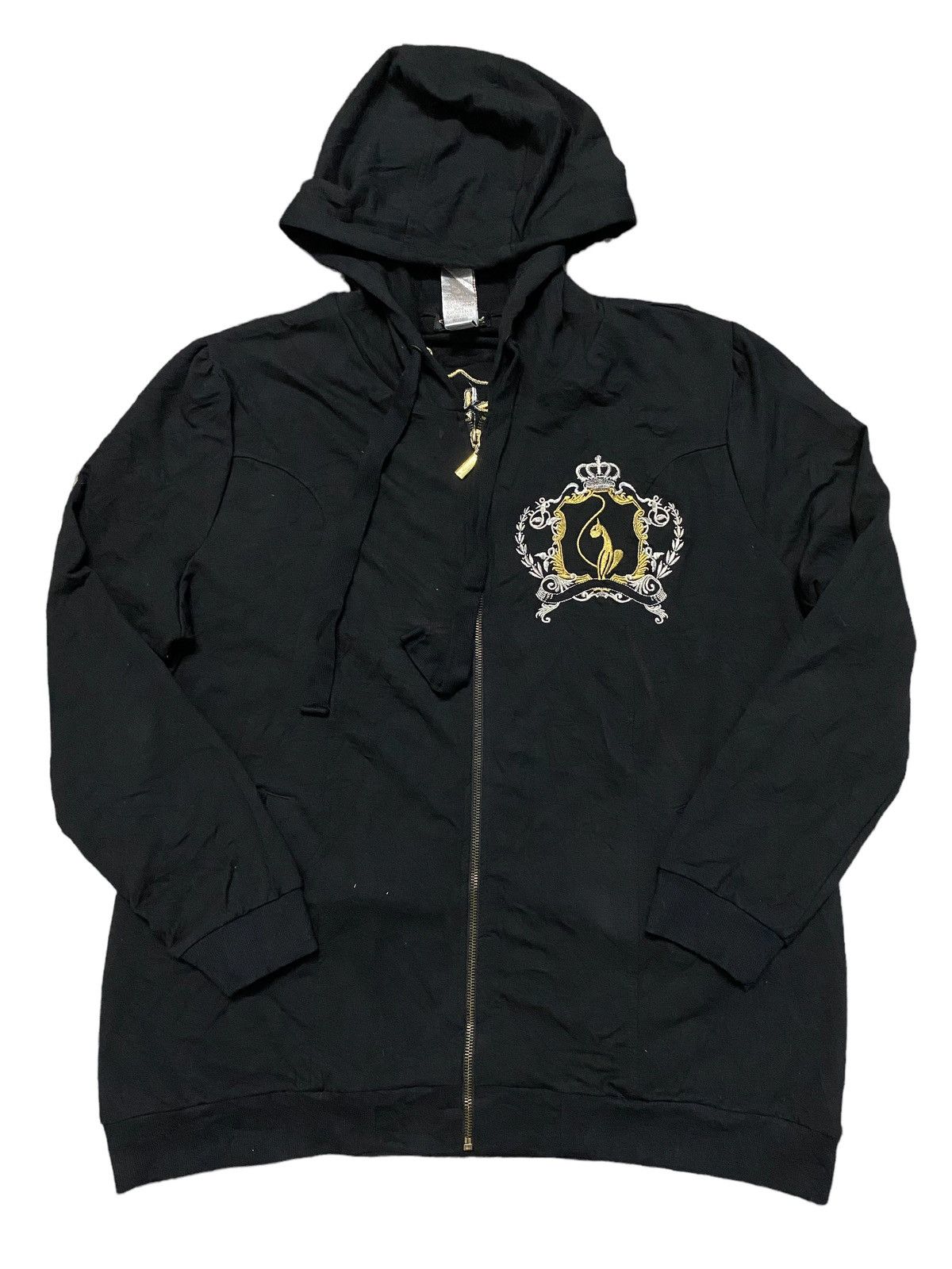 Japanese Brand Baby Phat Baggy Zip Up Hoodie Embroidered Logo Size US M / EU 48-50 / 2 - 2 Thumbnail