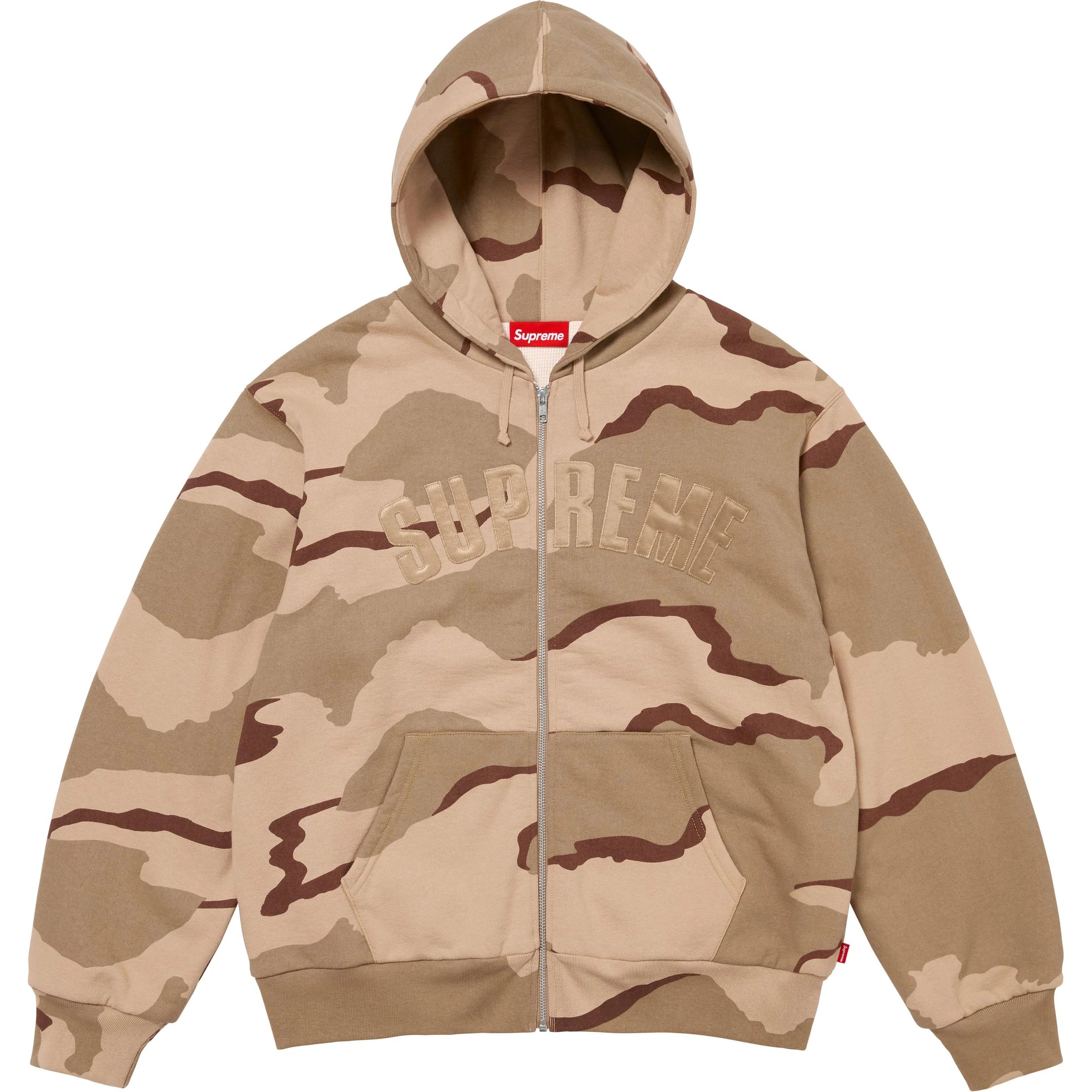【Supreme】Arc Thermal Lined Zip Up Hooded Sweatshirt★Pink Supreme Arc Thermal Zip Up Hooded Sweatshirt - POIZON