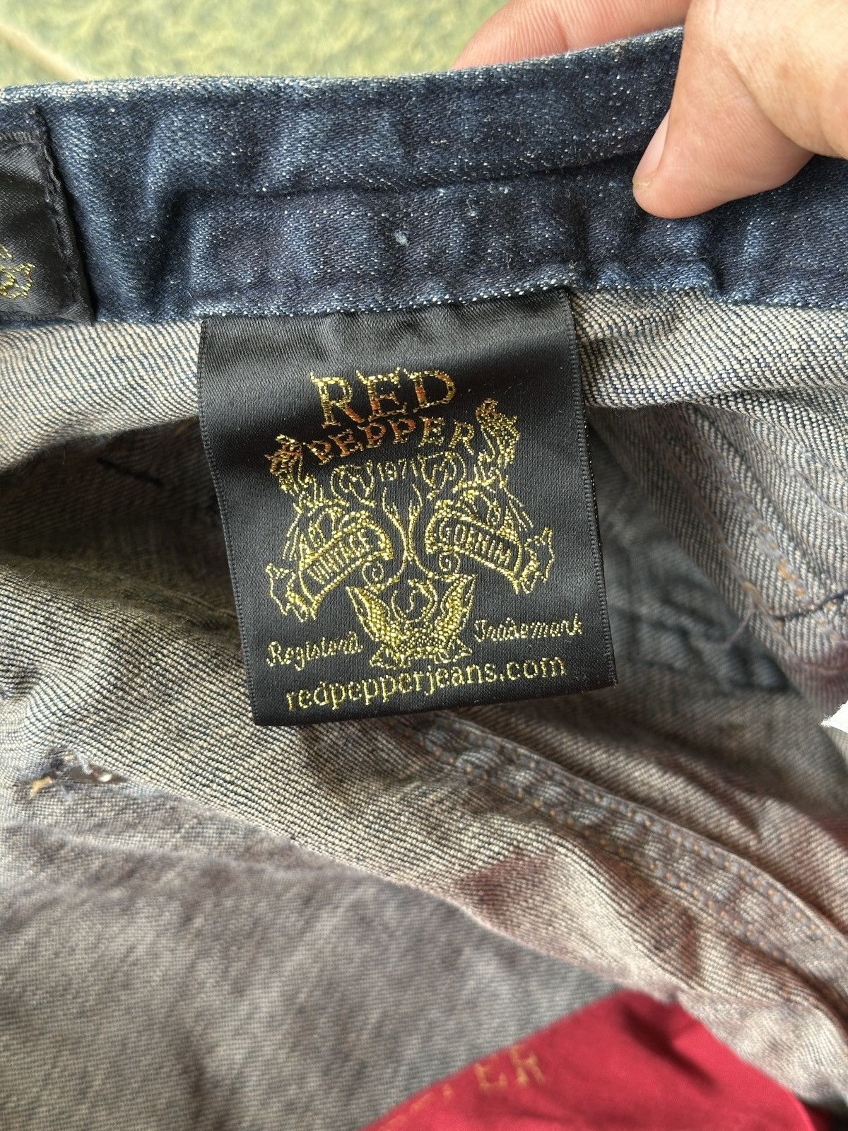 Japanese Brand RedPepers 💥 One Set Denim Jacket And Denim Jeans RedPeppers💥 Size US 29 - 9 Thumbnail