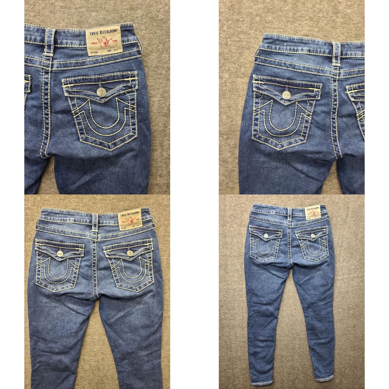 True Religion True Religion Jennie Big T Curvy Mid Rise Skinny Jeans Women 26x28 Blue Stretch Denim 5-Pocket Zipper Size 26" / US 2 / IT 38 - 10 Thumbnail