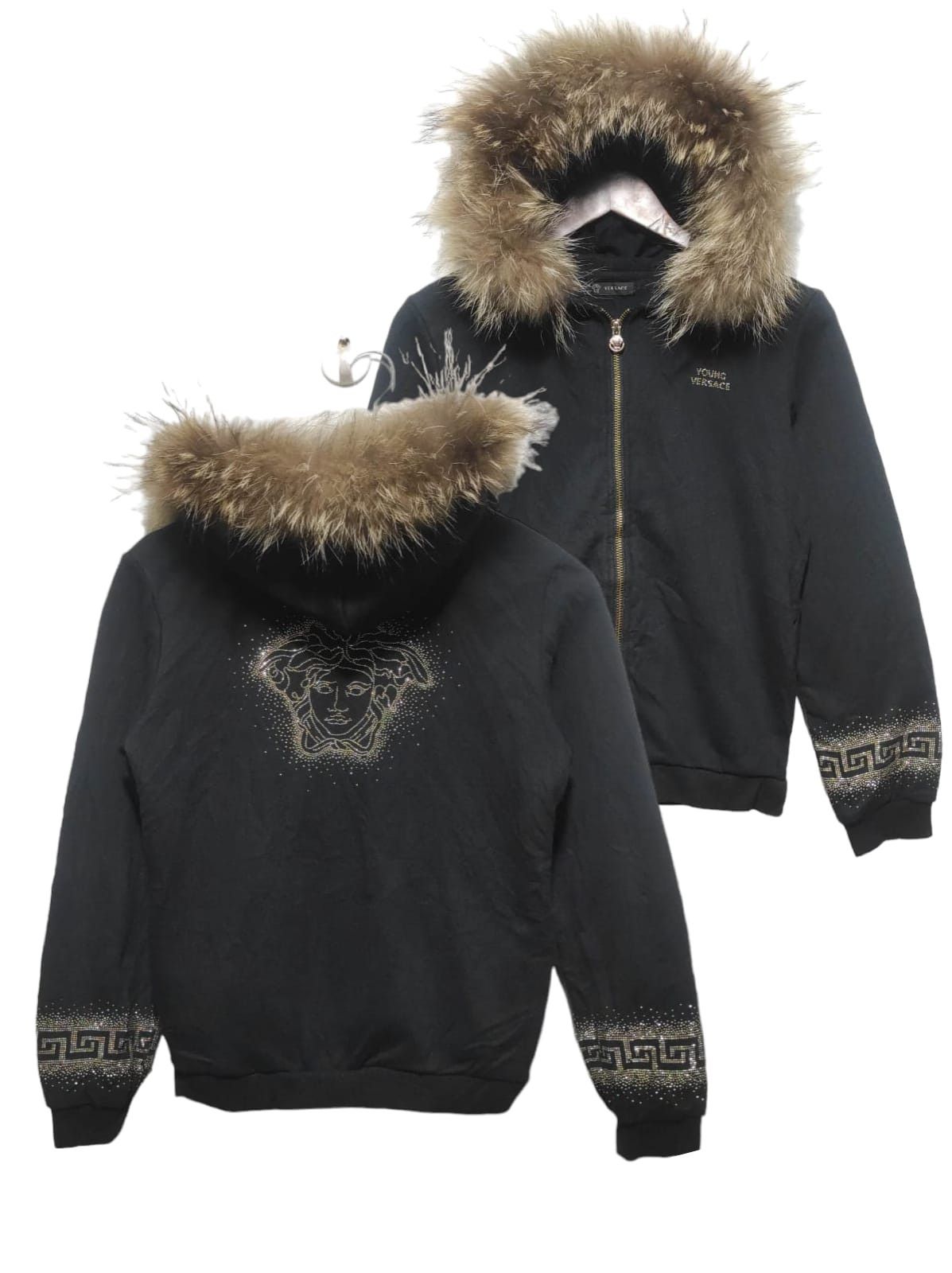 Versace Young Versace Fur Hoodie i6w9 style Size US XS / EU 42 / 0 - 3 Thumbnail