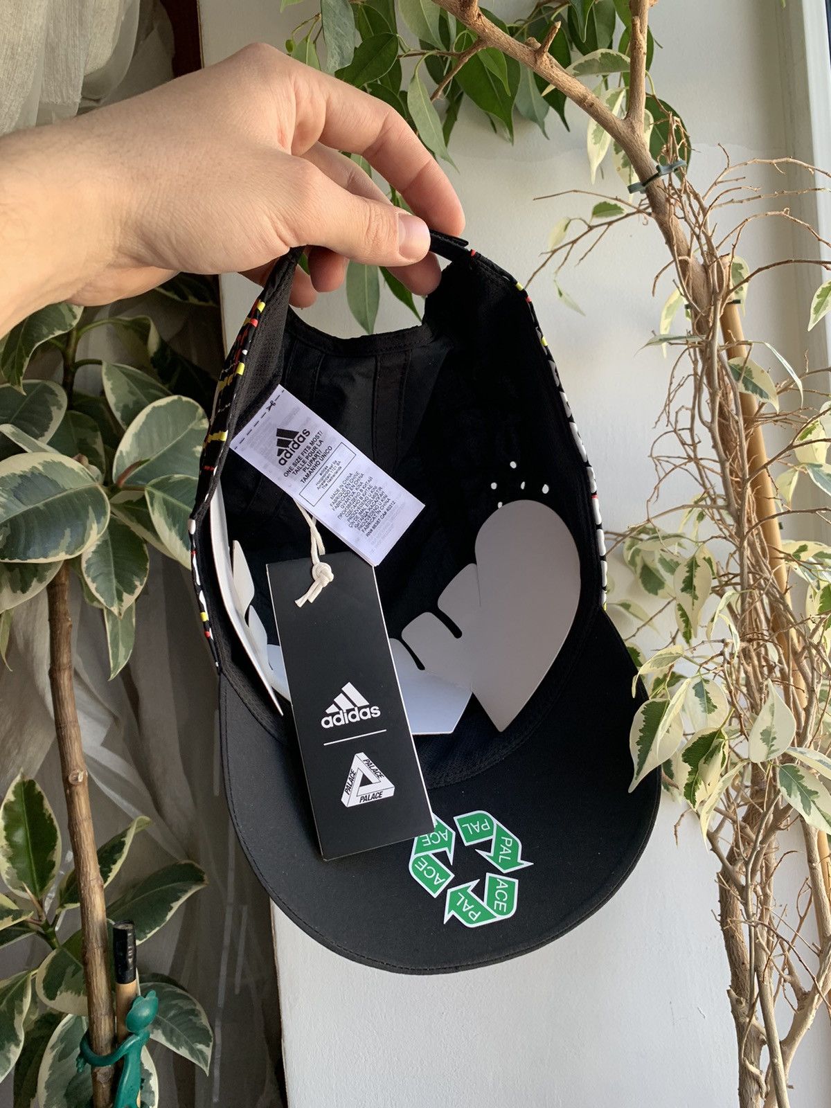 Adidas × Palace Adidas Palace Running Cap Hat "Black Multicolor" Size ONE SIZE - 3 Thumbnail