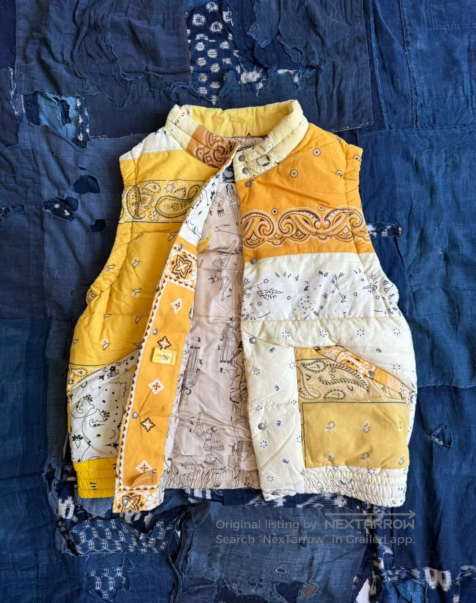 Visvim Visvim Insulator Down Vest in Yellow. Size US XL / EU 56 / 4 - 2 Thumbnail