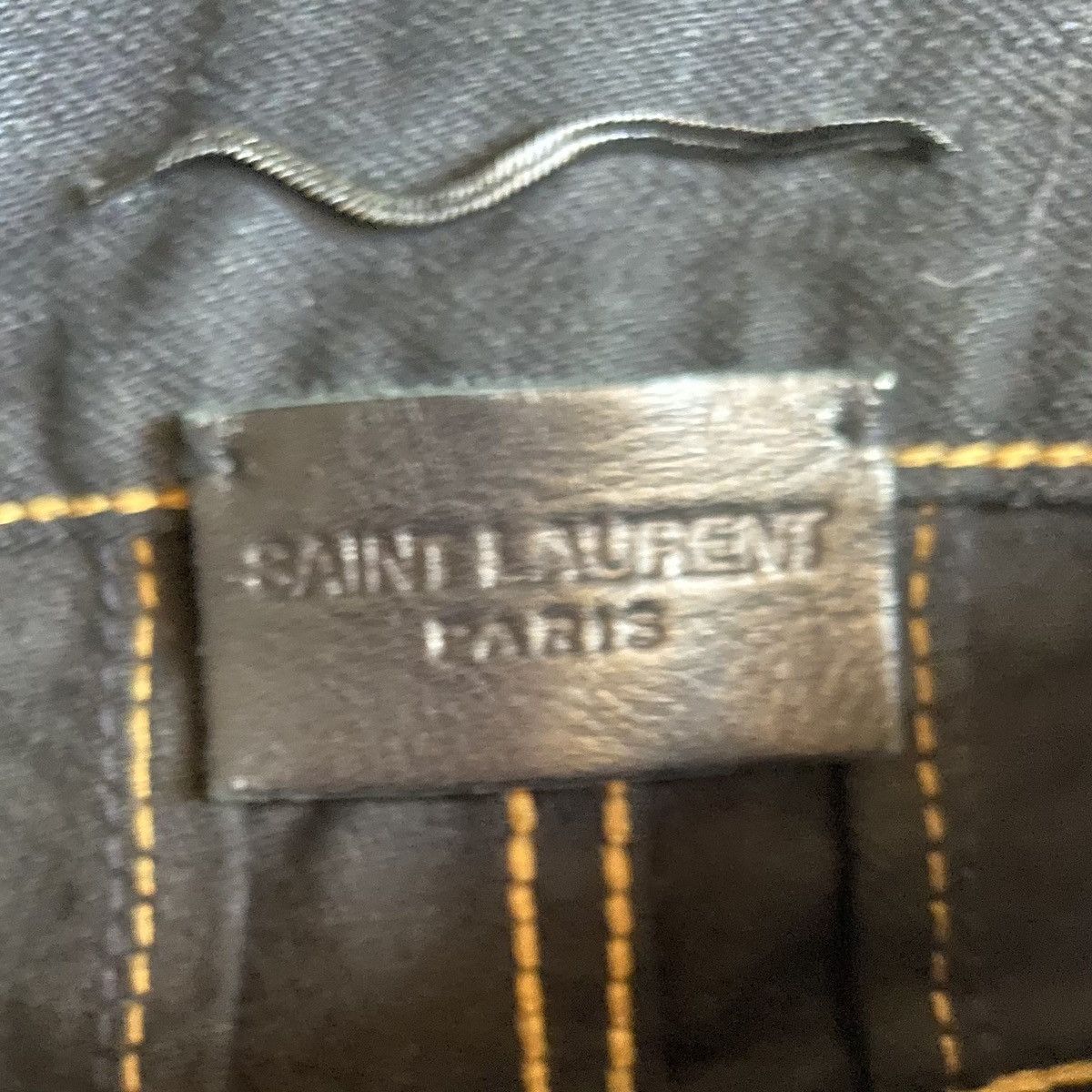 Hedi Slimane × Saint Laurent Paris SLP Trash Denim Black Chain Size US 30 / EU 46 - 6 Thumbnail