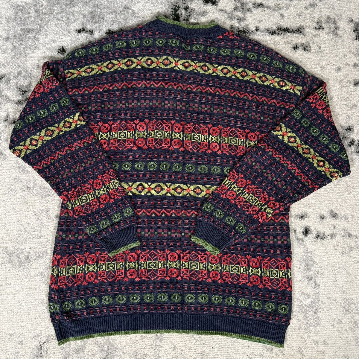 Vintage Vintage Stefanel Made in Italy Heavy Cotton Sweater Size M / US 6-8 / IT 42-44 - 4 Thumbnail