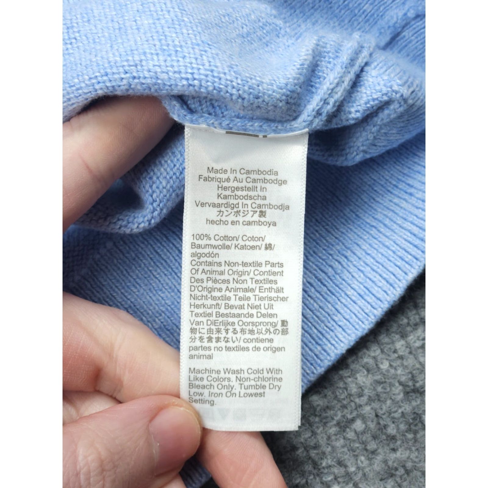 J.Crew J. Crew Sweater 1/4 Zip Men's XL Blue 100% Cotton Super Soft EUC Pullover Mock Neck Knit Regular Size US XL / EU 56 / 4 - 6 Thumbnail