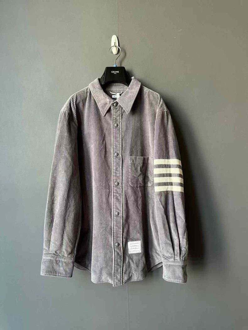 Thom Browne Thom Browne size4 Cotton shirt jacket Size US XL / EU 56 / 4 - 1 Thumbnail
