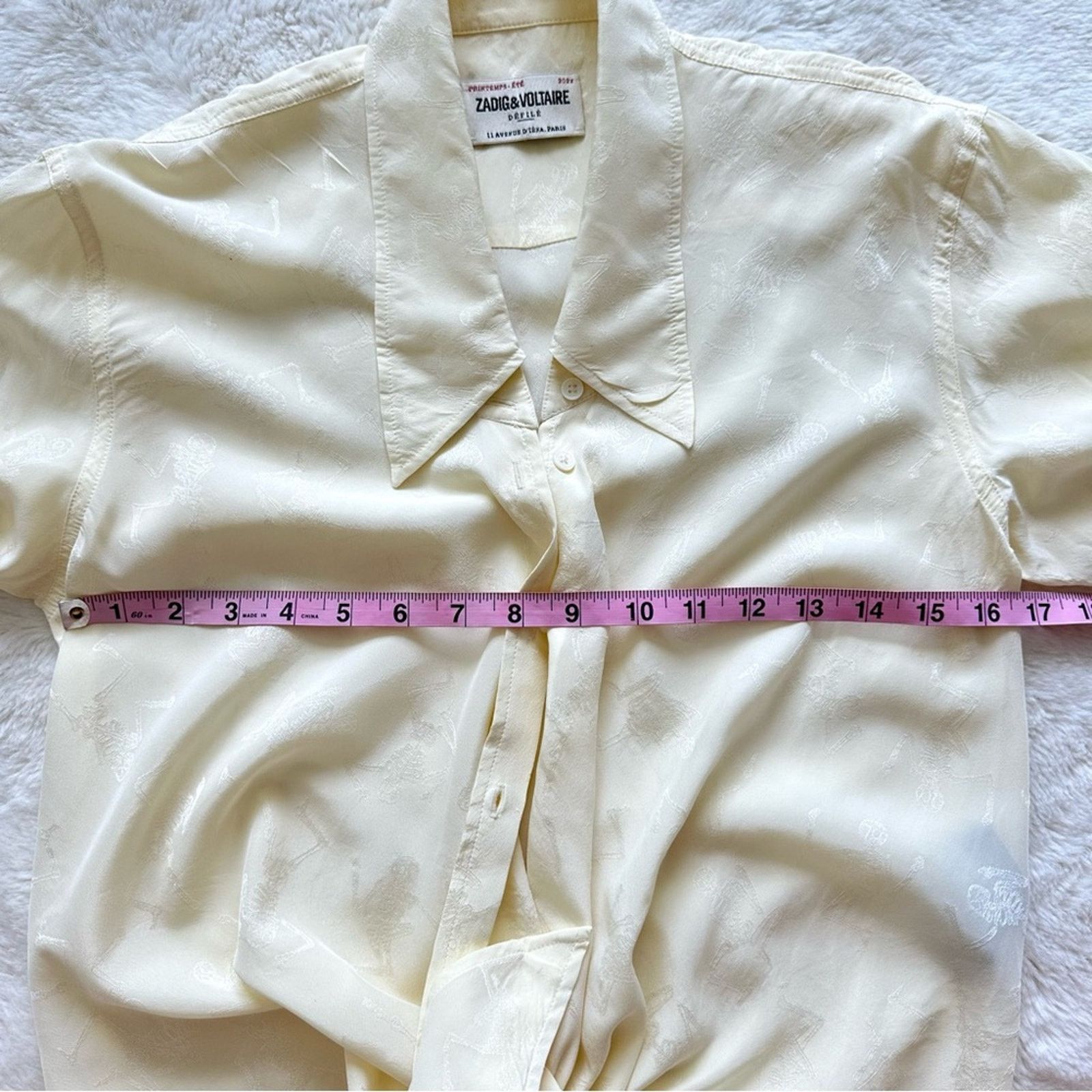 Zadig & Voltaire NWT!!! Zadig&Voltaire women silk blouse size XS Retail 365$ Size XS / US 0-2 / IT 36-38 - 6 Thumbnail