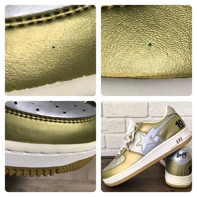 Bape 2003 NW 10th Anniversary Leather BAPE STA Sneakers NIGO APE Size US 8.5 / EU 41-42 - 8 Thumbnail