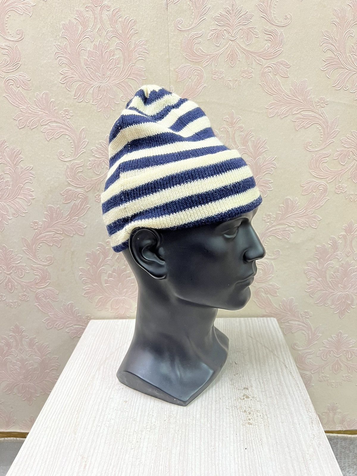 Dunlop × Vintage Vintage Dunlop Striped Design Beanie Hats Size ONE SIZE - 4 Thumbnail