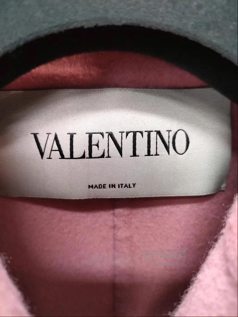 Valentino Valentino Pink-purple woolen coat Size S / US 4 / IT 40 - 4 Thumbnail