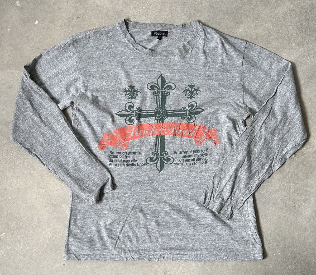 Japanese Brand VINTAGE YOLORS CROSS SIX WAS NINE LS TEE Size US M / EU 48-50 / 2 - 1 Thumbnail