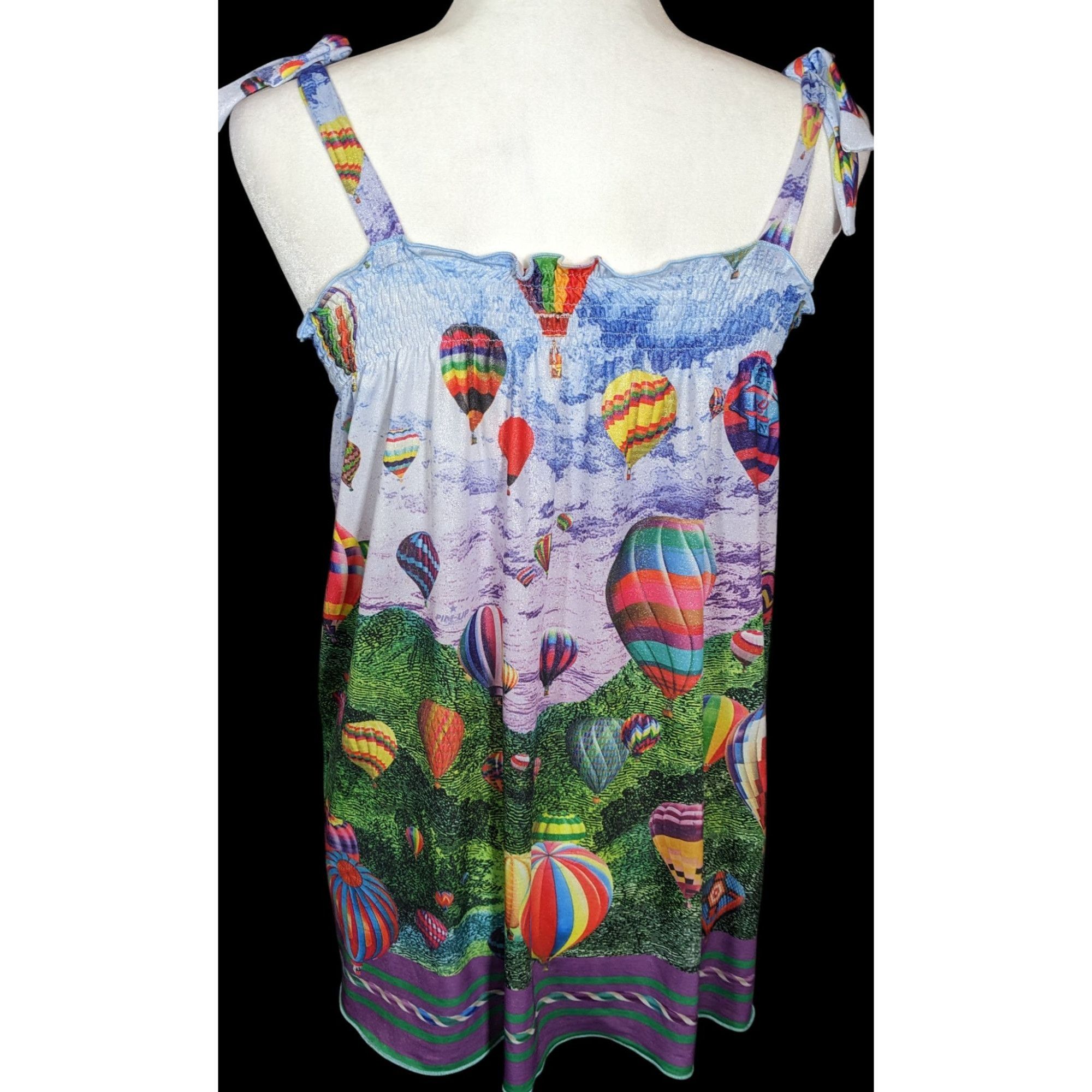Other Pin-Up Stars Hot Air Balloon Top With Light Shimmer Fabric Size M / US 6-8 / IT 42-44 - 2 Thumbnail