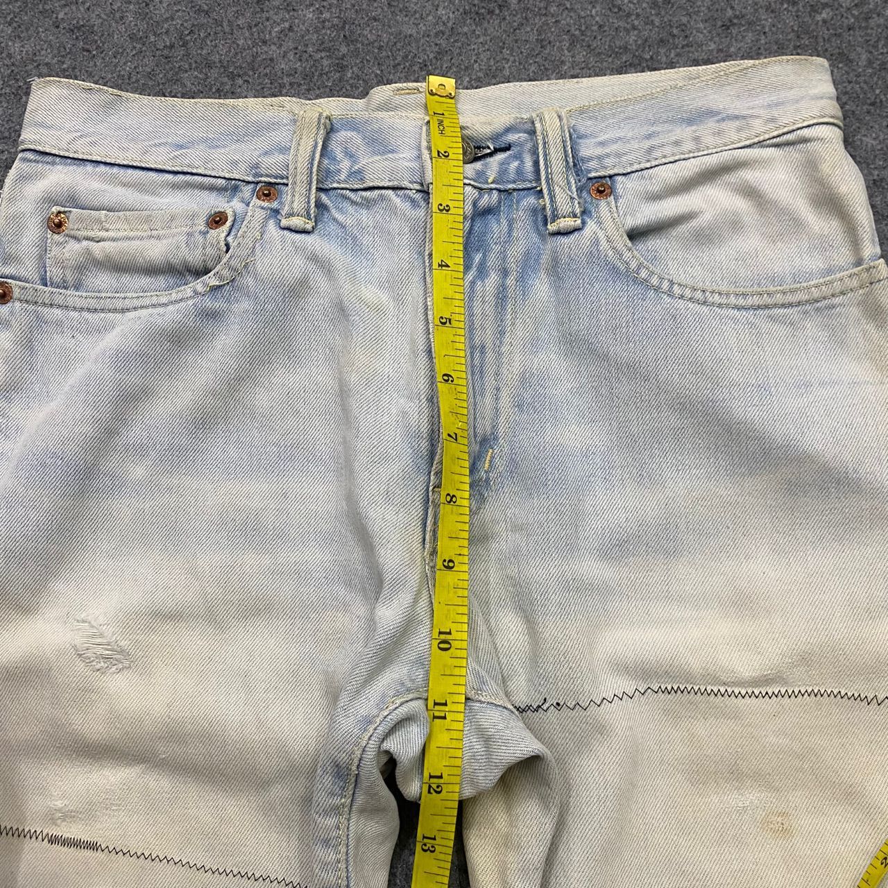 Blue Blue Japan Vintage 90s Blue Blue Japan Selvegde Patchwork Denim Size US 29 - 5 Thumbnail