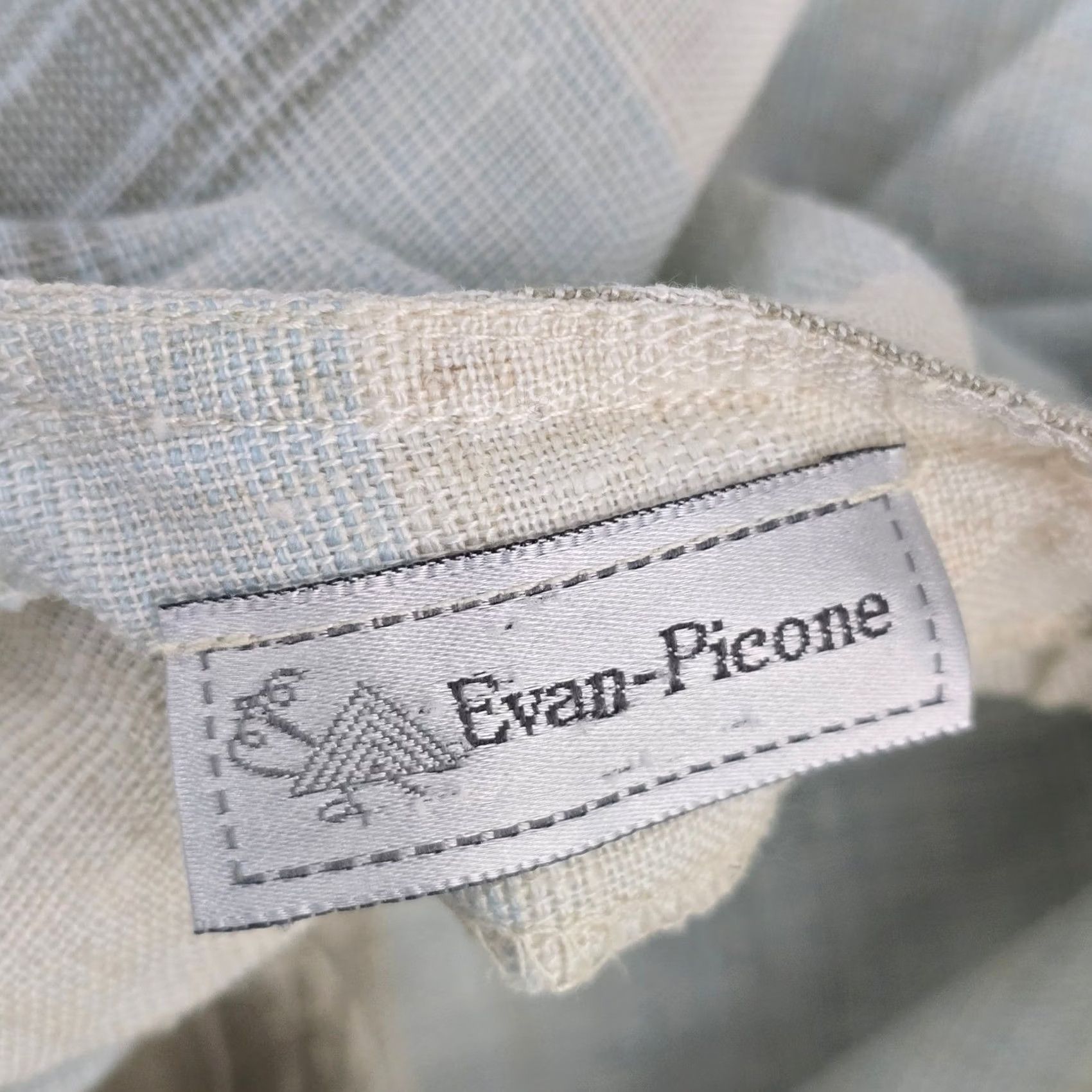 Evan Picone VINTAGE Evan Picone Women's Plaid Linen Blend Button Front Midi Dress Pockets Size 14 Size XL / US 12-14 / IT 48-50 - 5 Thumbnail