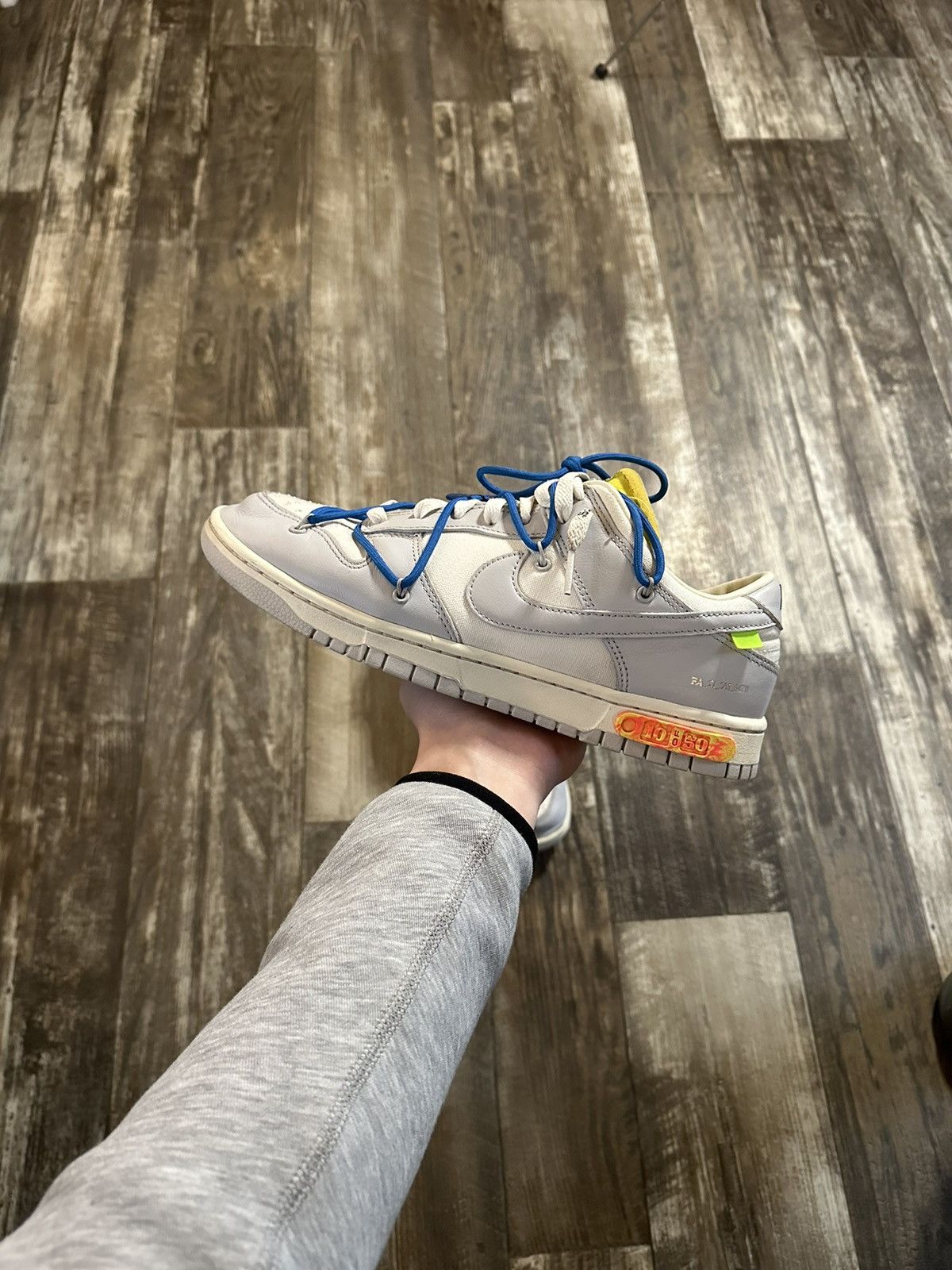 Pre-owned Nike X Off White Off-white Nike Dunk Shoes In Grey