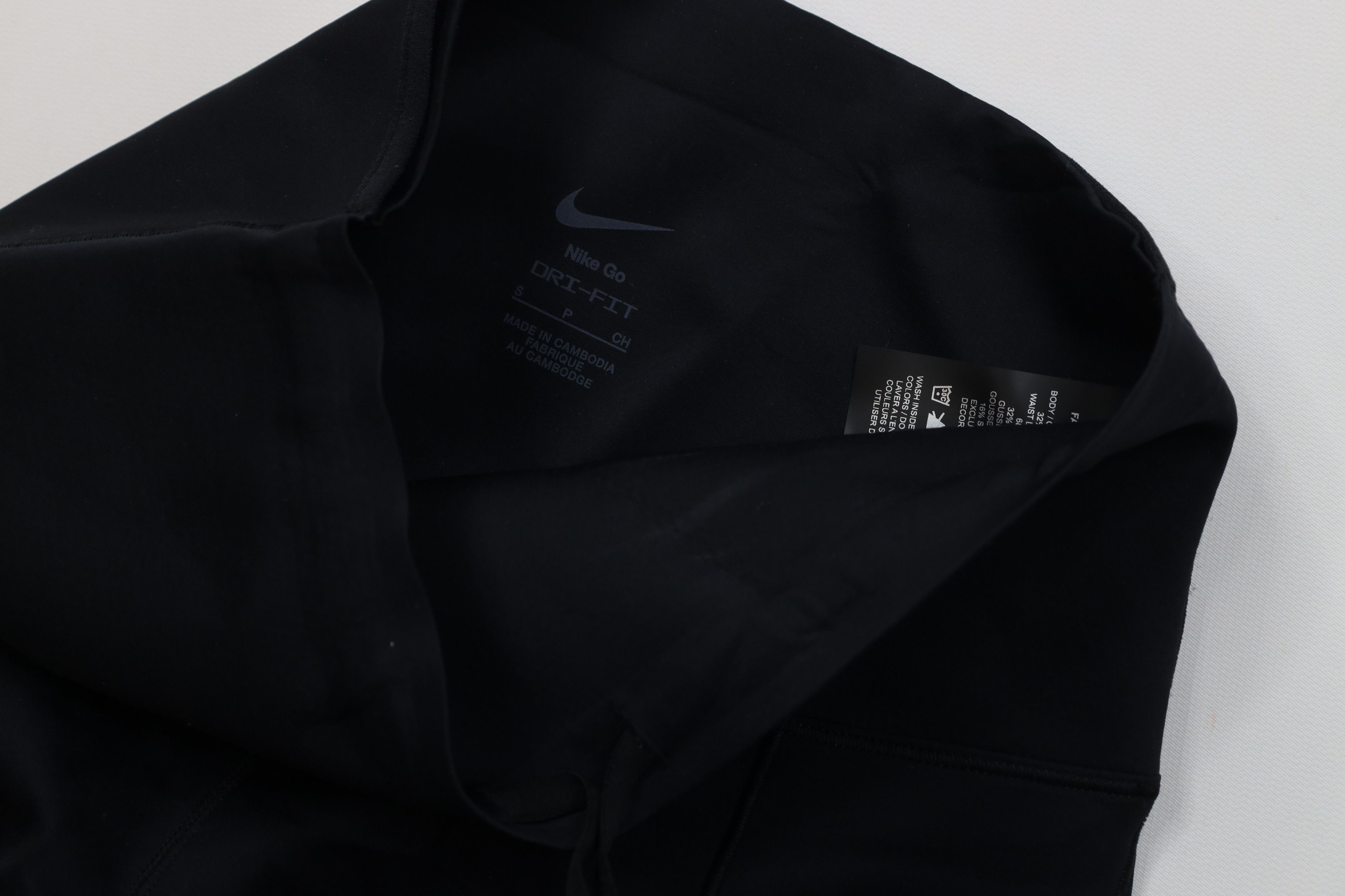 Nike Nike Go Dri-Fit High Waisted Gym Training Leggings Black Size 23" - 9 Thumbnail