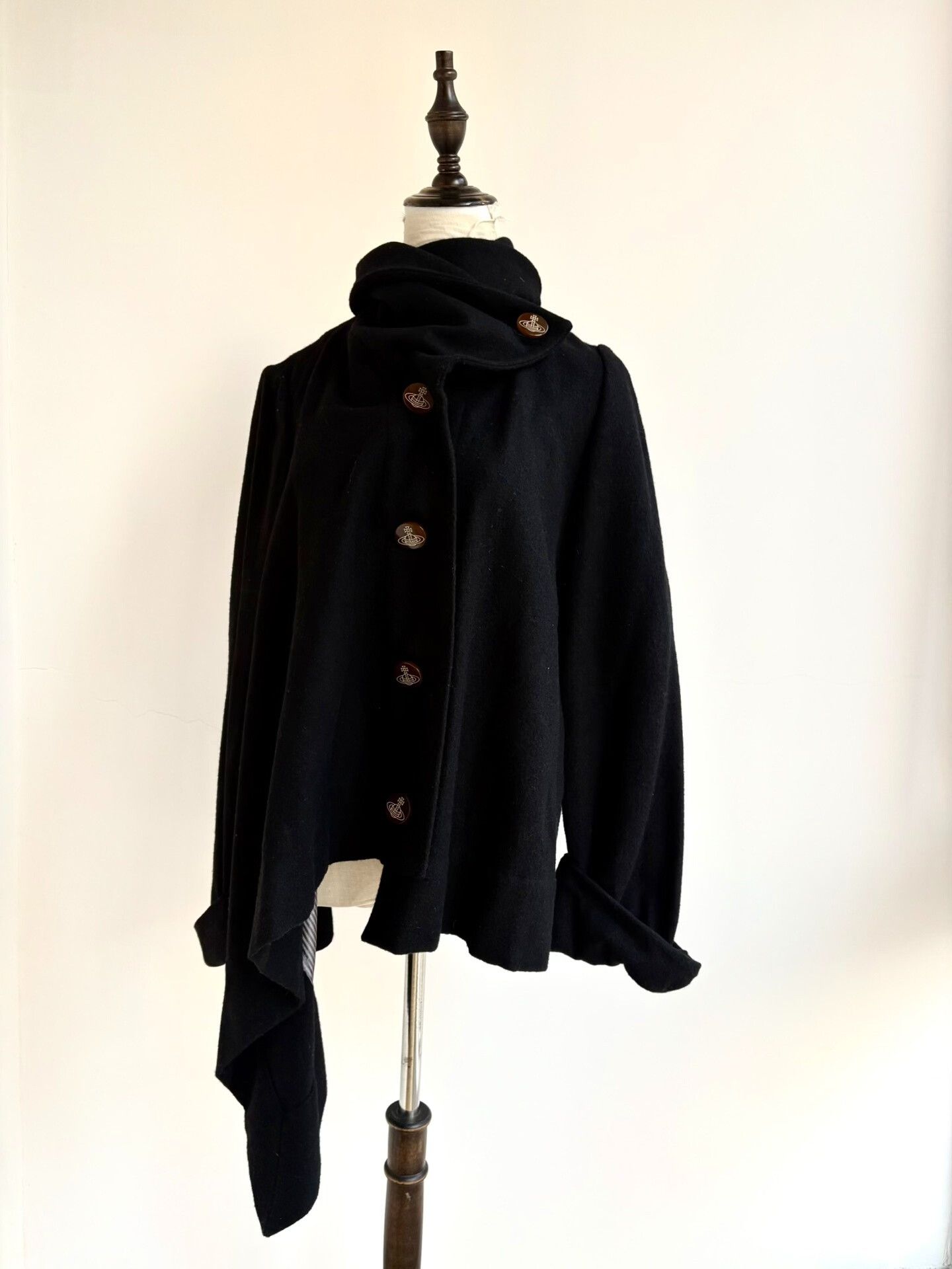 Vivienne Westwood Vivienne Westwood Black Irregular Cape Coat Size M / US 6-8 / IT 42-44 - 1 Thumbnail