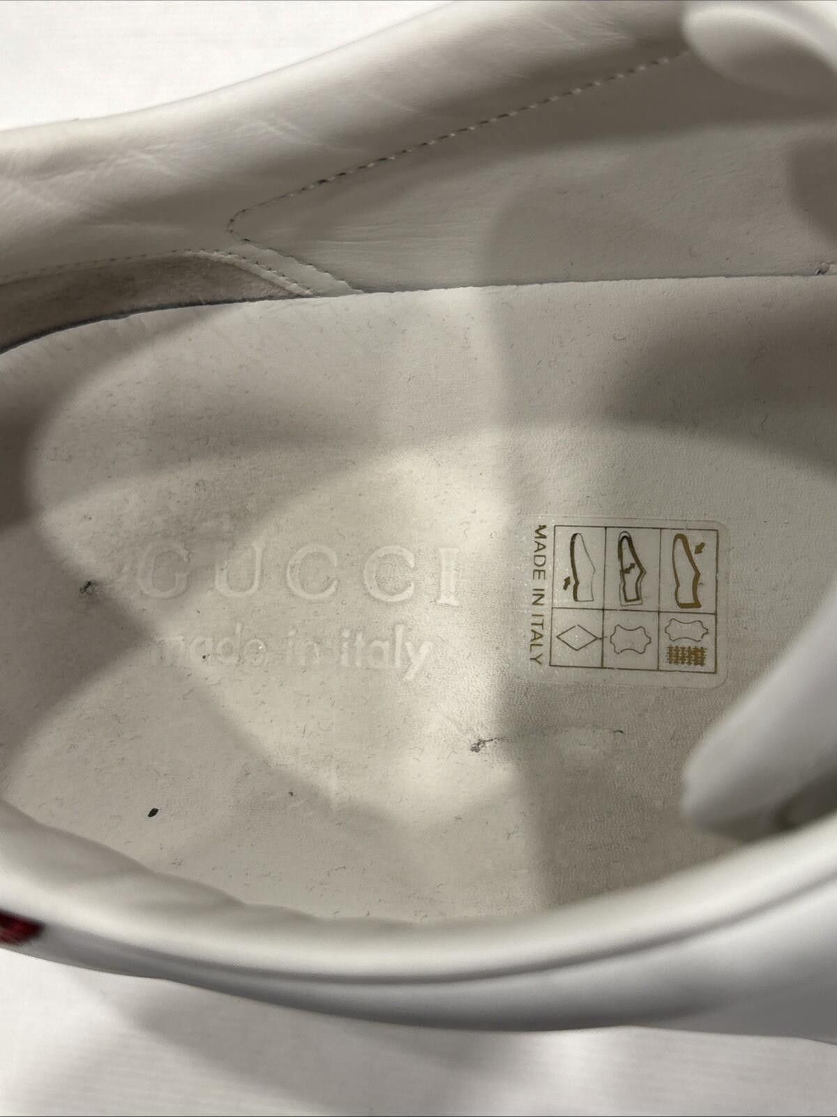 Gucci Men’s Gucci New Ace Leather Size 10 1/2 Luxury Shoes Size US 10.5 / EU 43-44 - 4 Thumbnail