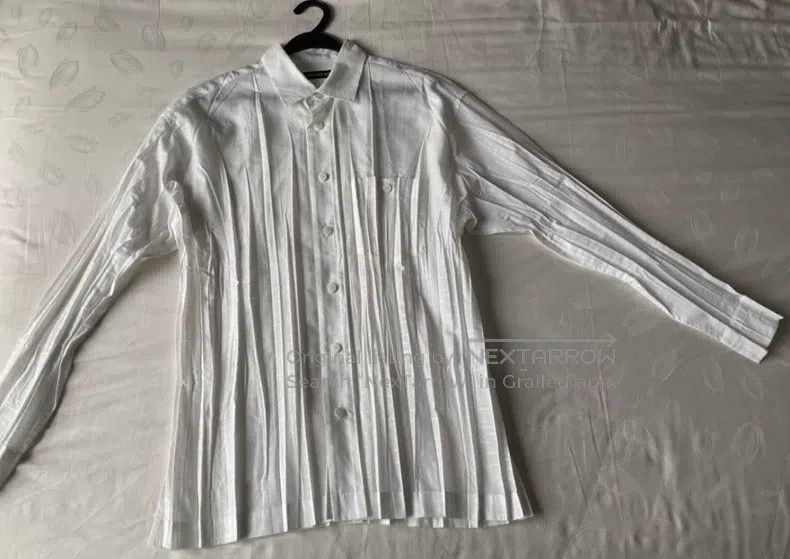Issey Miyake Issey Miyake White Pleated Shirt Size US M / EU 48-50 / 2 - 7 Thumbnail