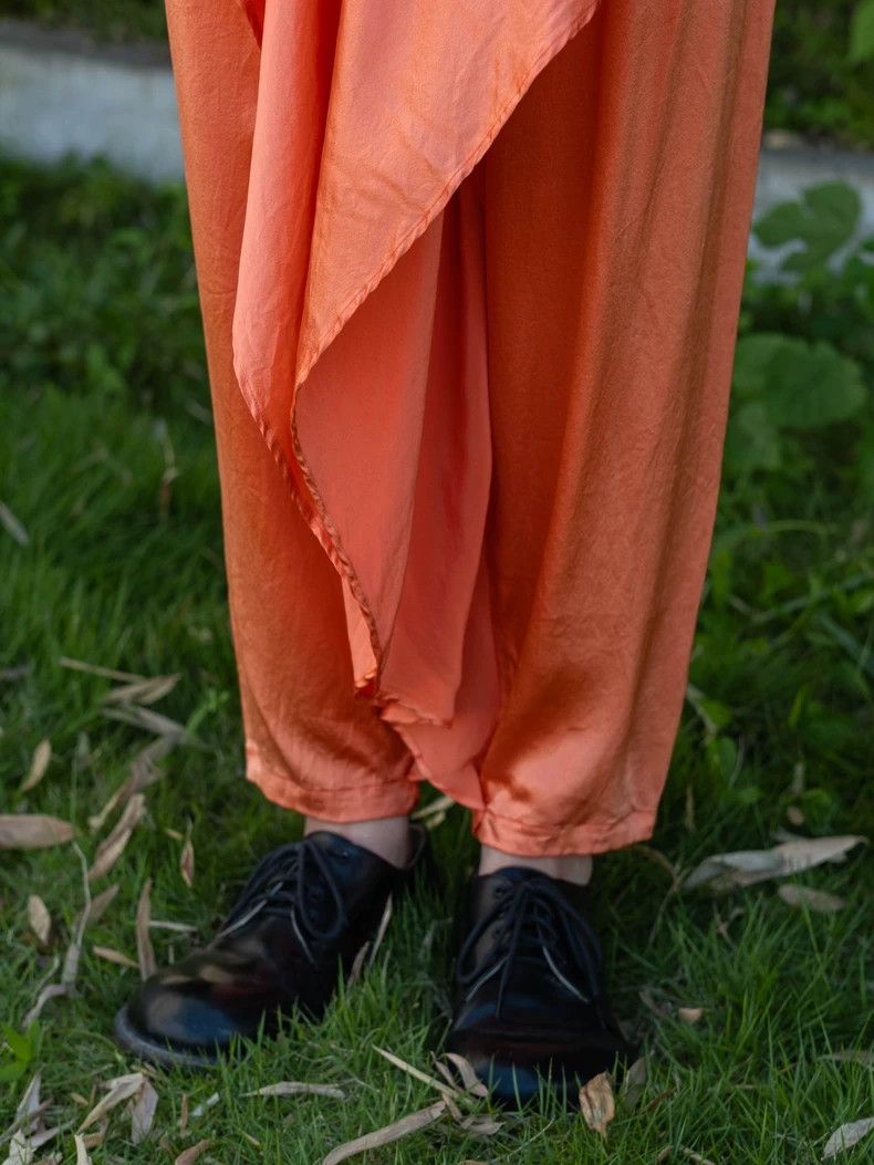 Kenzo KENZO Orange pink elegant silk set vintage Size XS / US 0-2 / IT 36-38 - 7 Thumbnail