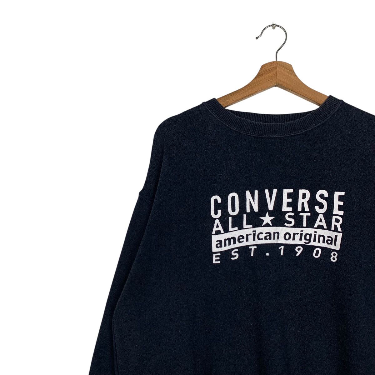 Converse CONVERSE Big Logo Crewneck Sweatshirt #1631-C73 Size US L / EU 52-54 / 3 - 6 Thumbnail