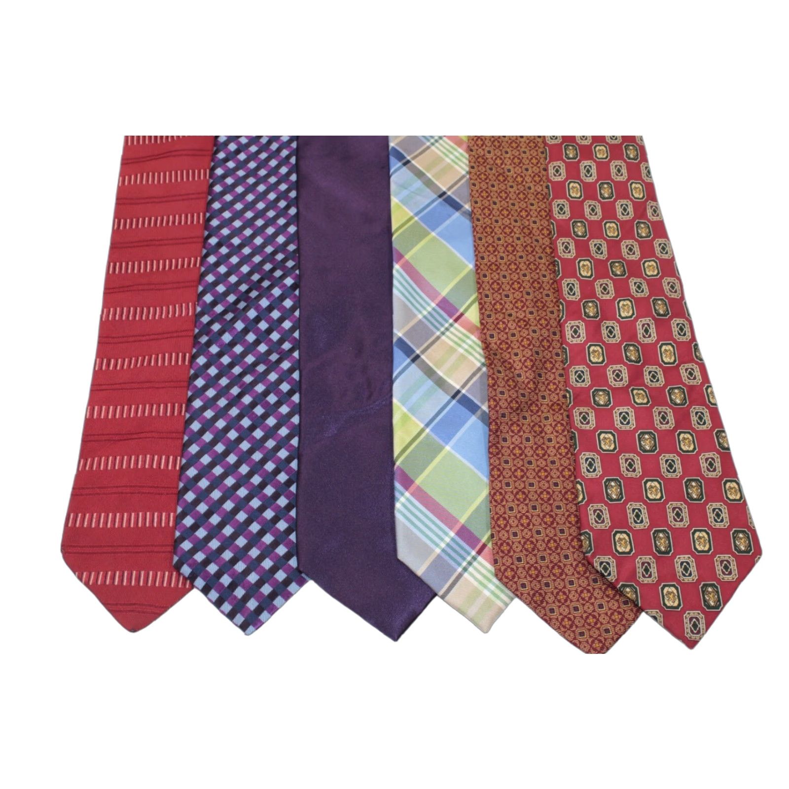 Tommy Hilfiger VINTAGE Tommy Hilfiger Necktie Men's Designer Stylish Lot of 6 Tie USA Casual Office Size ONE SIZE - 1 Thumbnail