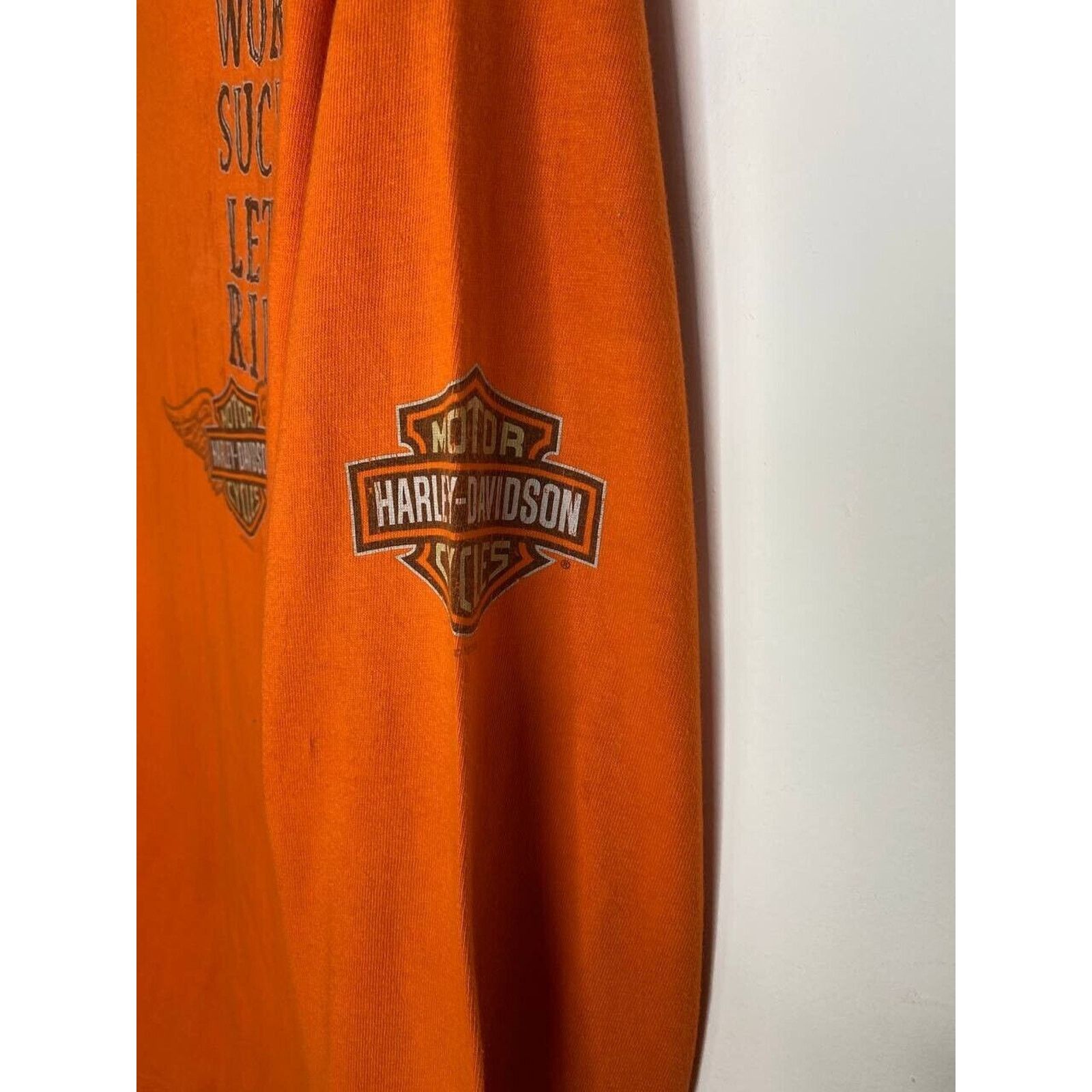 Harley Davidson × Vintage Vintage Harley-Davidson Long Sleeve Shirt Biker’s Point L Size L / US 10 / IT 46 - 2 Thumbnail