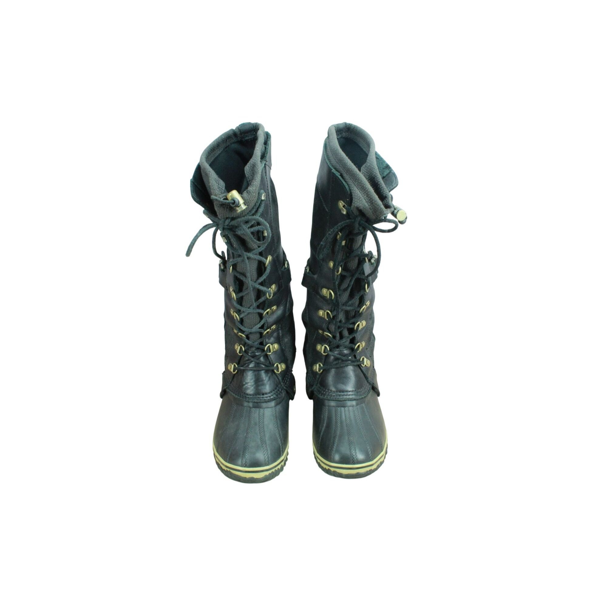 SOREL Sorel Conquest Carly Black Suede Winter Boots Women's 9.5 Size US 9.5 / IT 39.5 - 4 Thumbnail