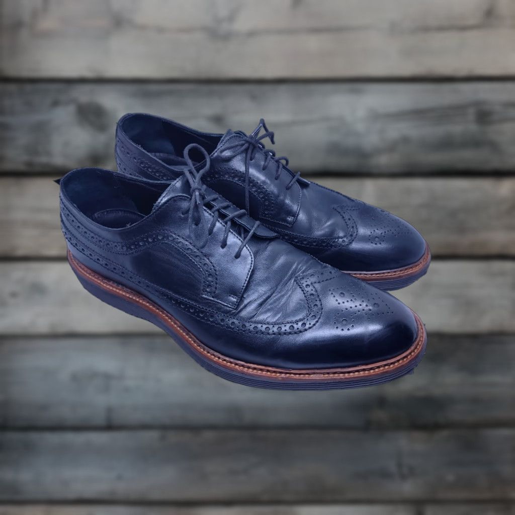 VINTAGE Johnston Murphy Jameson Longwing Dress Shoes Men 12