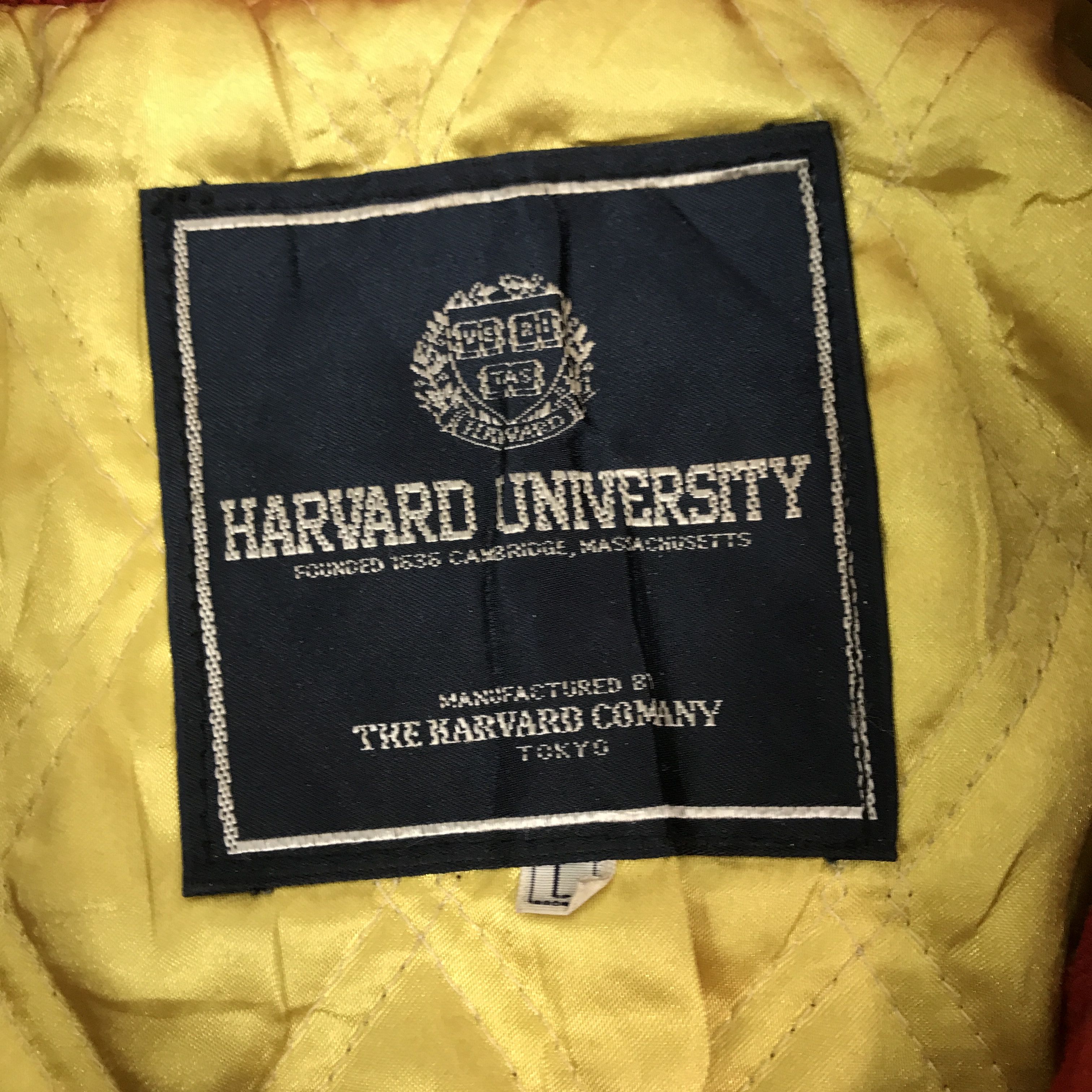 Vintage vintage harvard university japan made varsity jacket Size US L / EU 52-54 / 3 - 8 Thumbnail