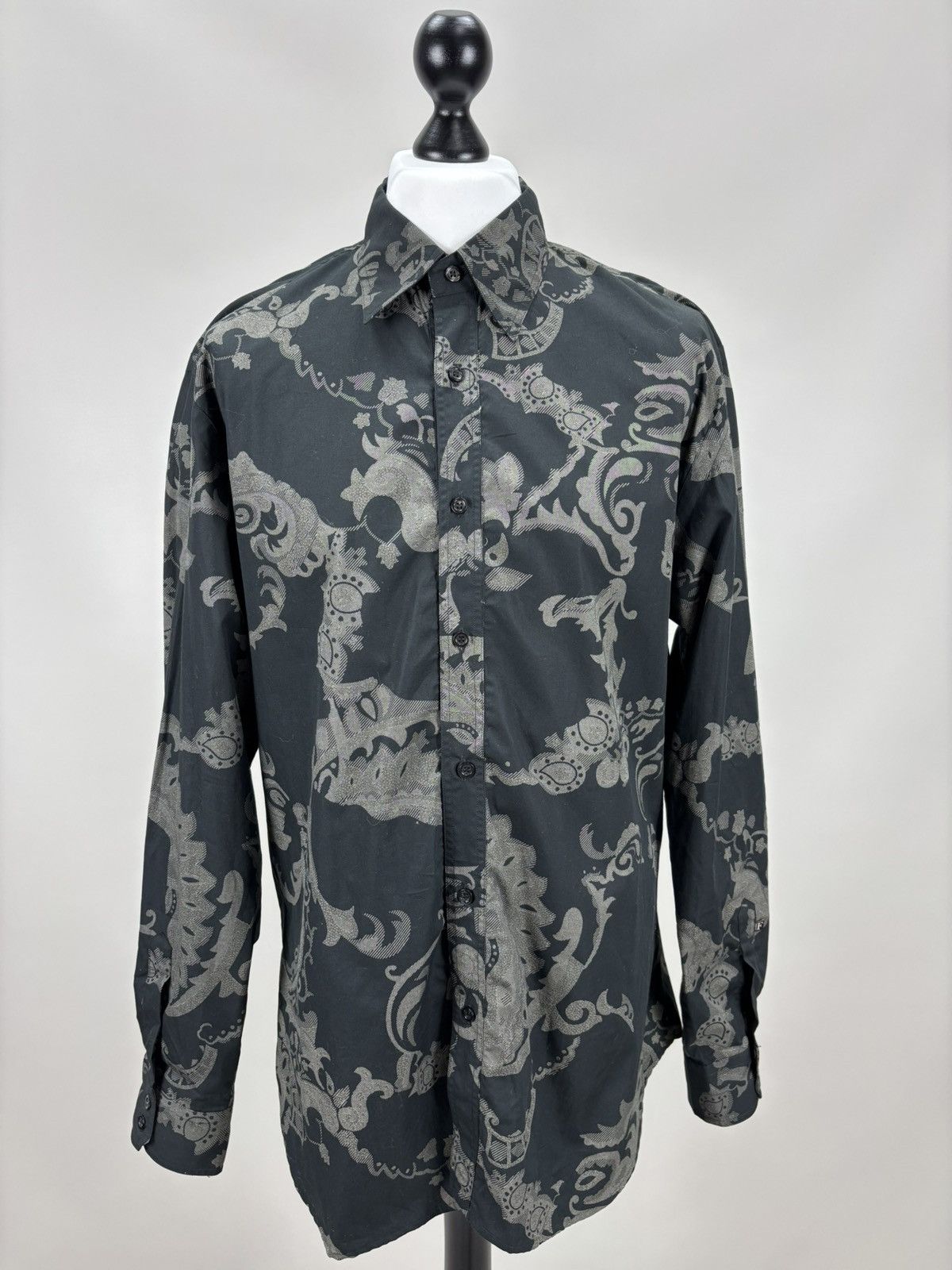 Gianfranco Ferre Mens shirt Gianfranco Ferre Jeans Size XXL Color Black Size US XXL / EU 58 / 5 - 2 Thumbnail