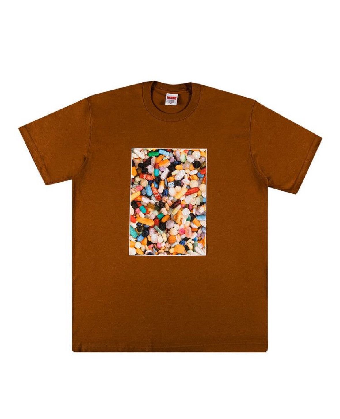 Supreme Supreme Pills Tee Brown F/W 20 Size US M / EU 48-50 / 2 - 3 Thumbnail