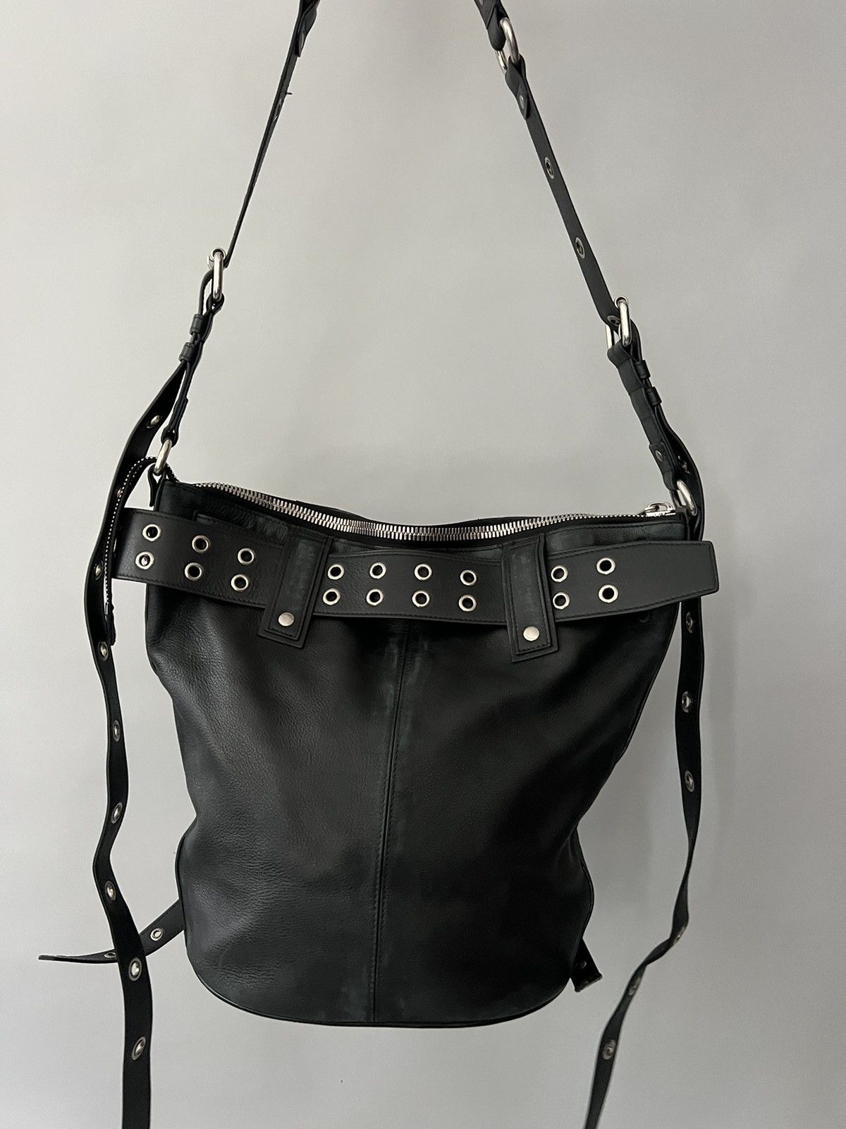 Balenciaga Balenciaga Emo leather bucket bag Size ONE SIZE - 4 Thumbnail