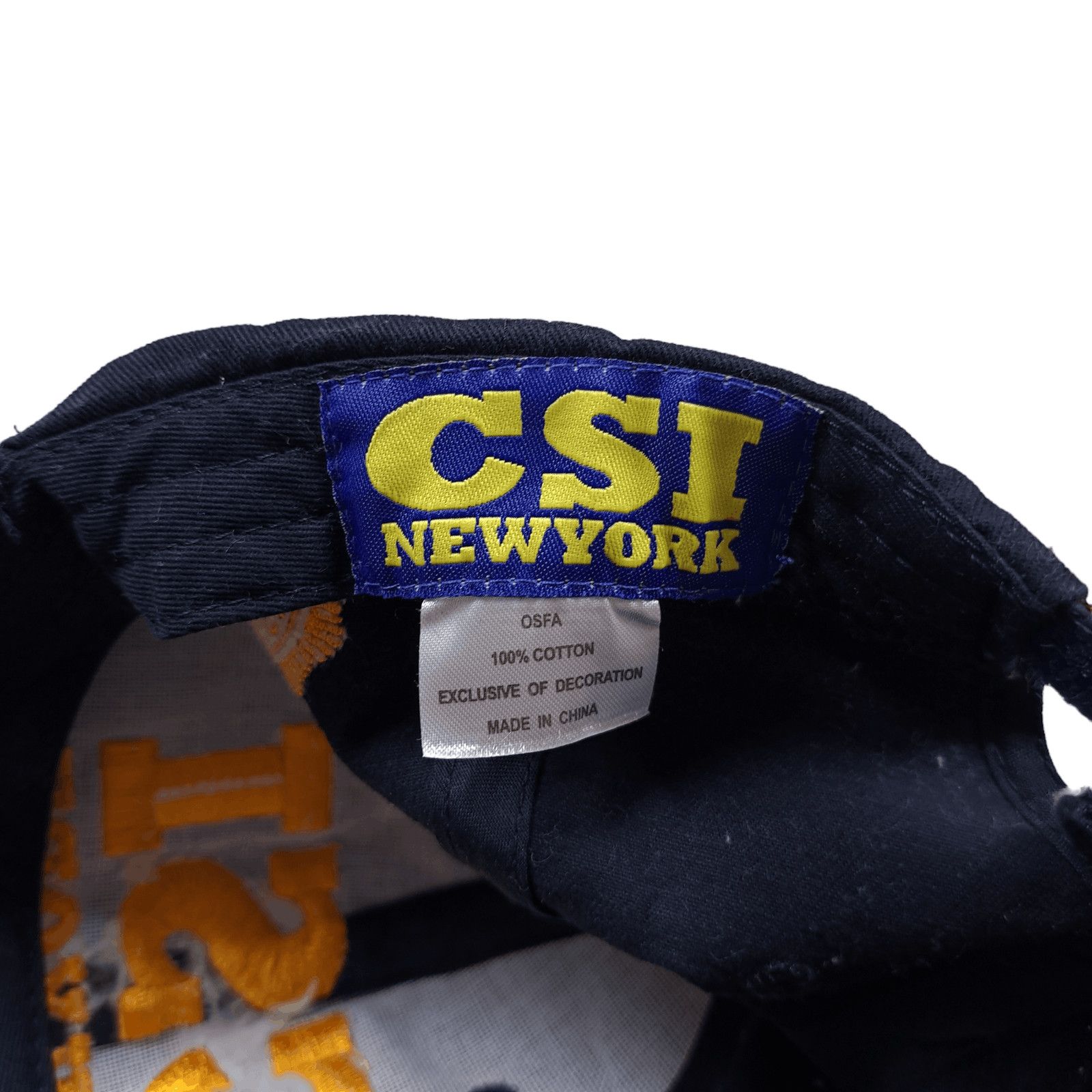 Vintage 💎 Bundle of 2 CSI New York T-shirt Cap Navy Police Vintage Size US L / EU 52-54 / 3 - 9 Thumbnail