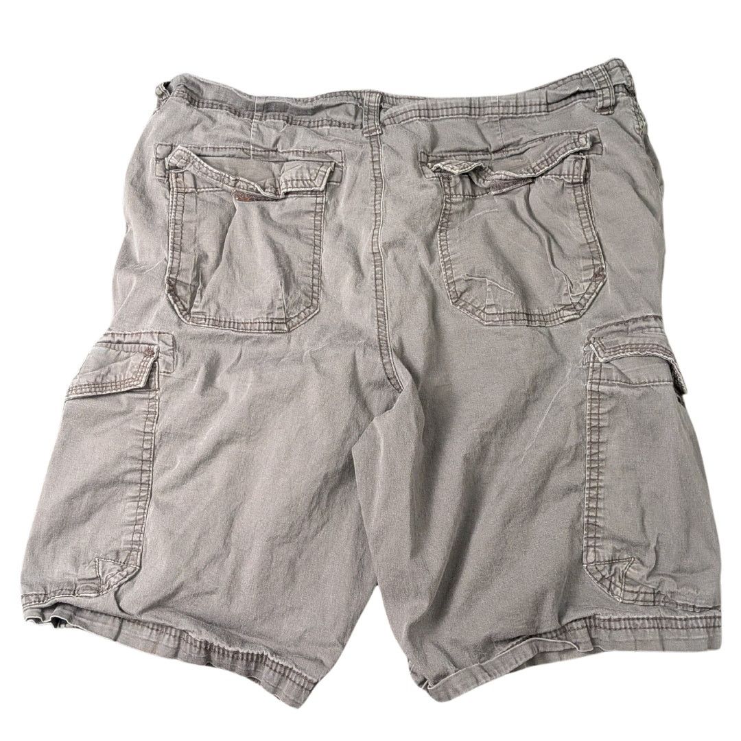UNIONBAY Utility Gray Cargo Shorts with Velcro Pockets | Men's 34 Size US 34 / EU 50 - 2 Thumbnail