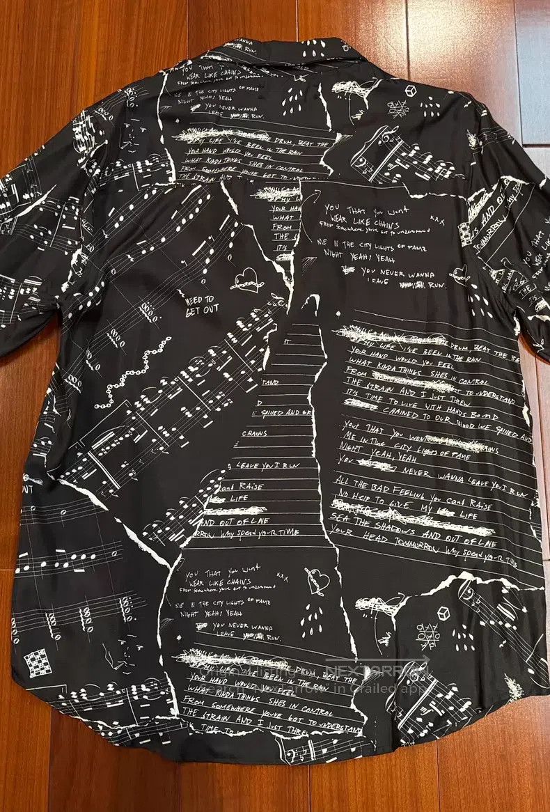 Amiri Amiri Classic silk music note shirt size S Size US S / EU 44-46 / 1 - 2 Thumbnail