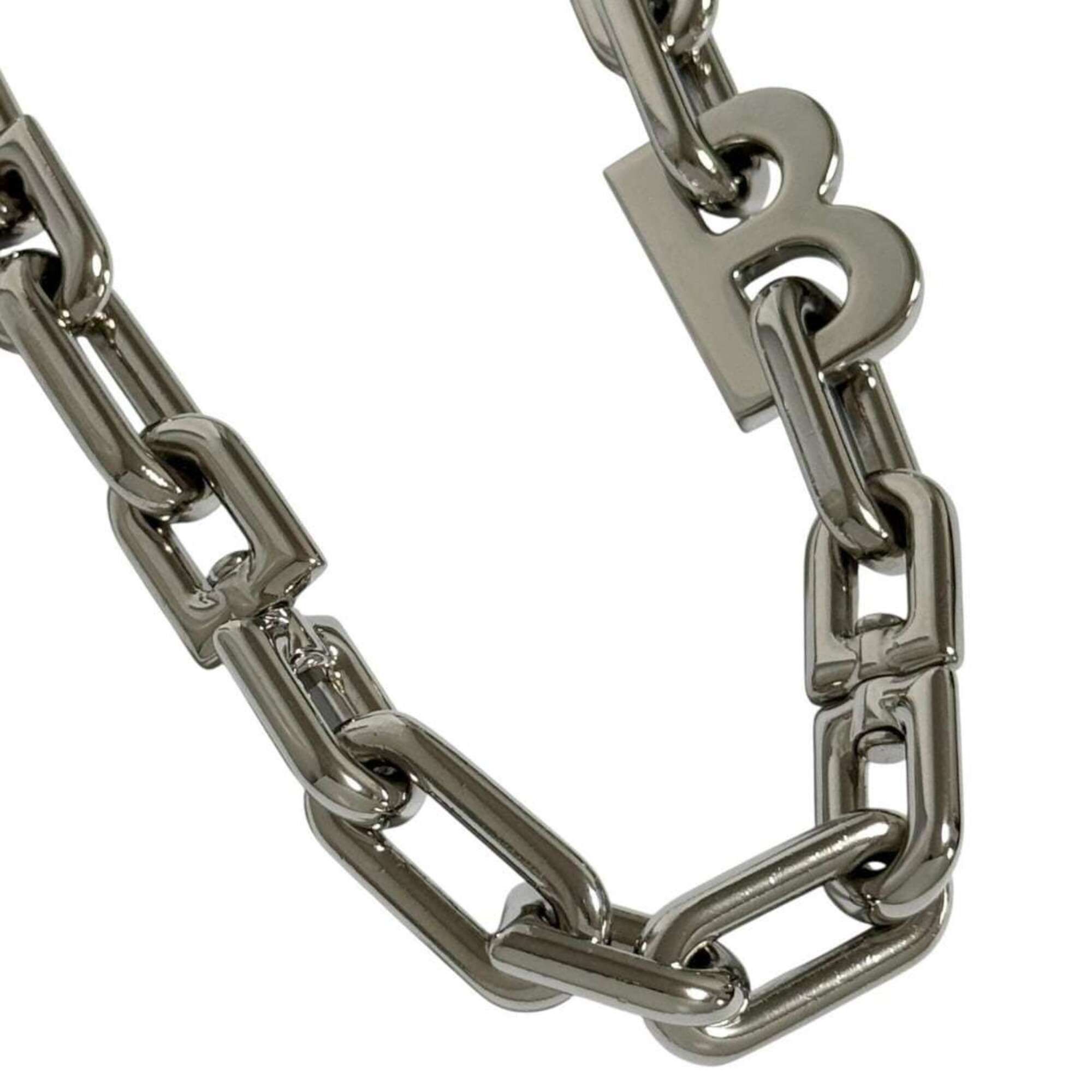 Balenciaga Balenciaga Men's and Women's B Chain Slim Necklace (Short) Size ONE SIZE - 1 Thumbnail