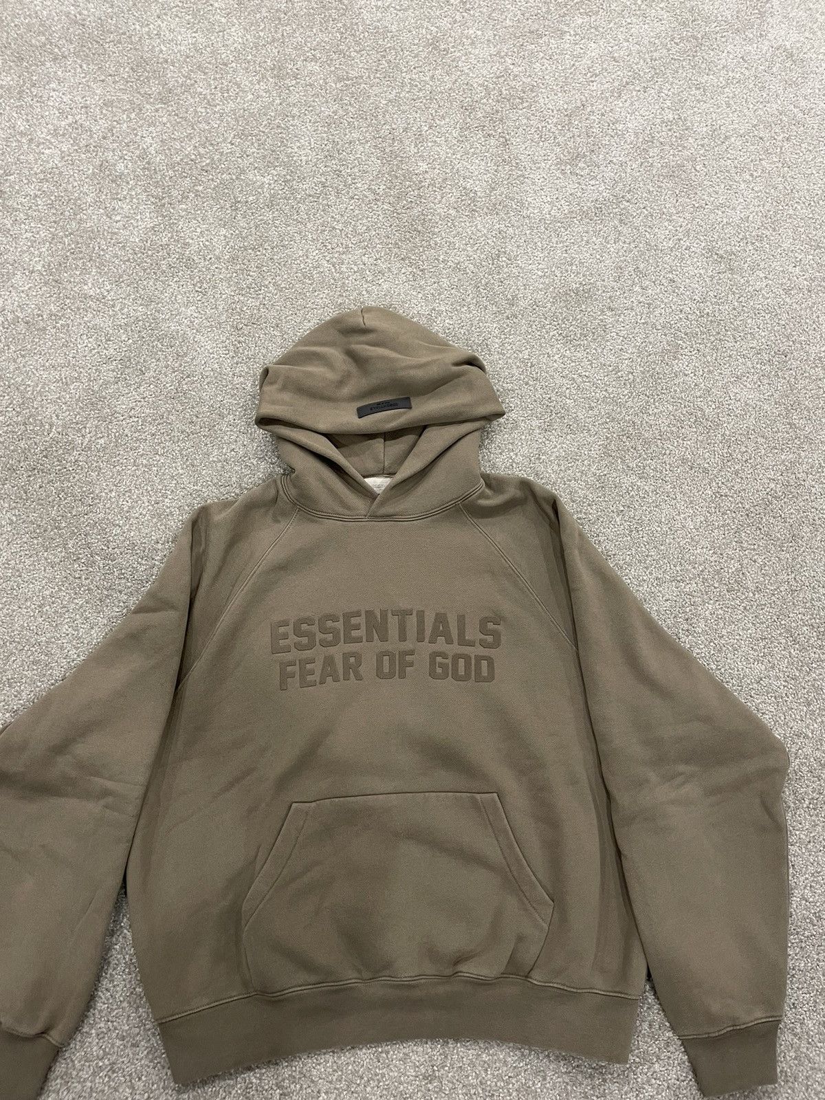 Fear of outlets God Essentials Hoodie Wood L