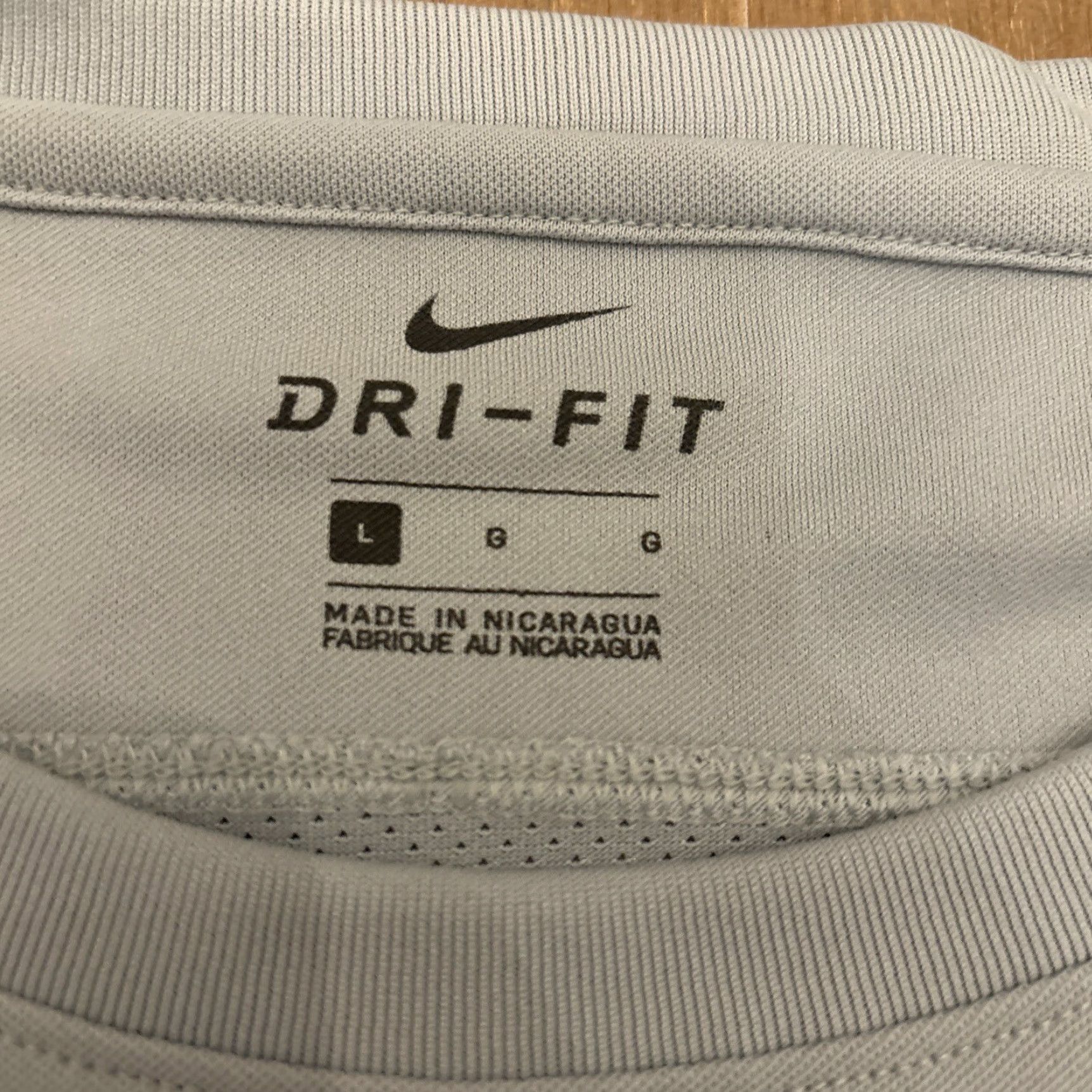 Nike NIKE DRI-FIT RBI WORLD SERIES T-SHIRT Adult Large Gray Activewear Mens Size US L / EU 52-54 / 3 - 4 Thumbnail