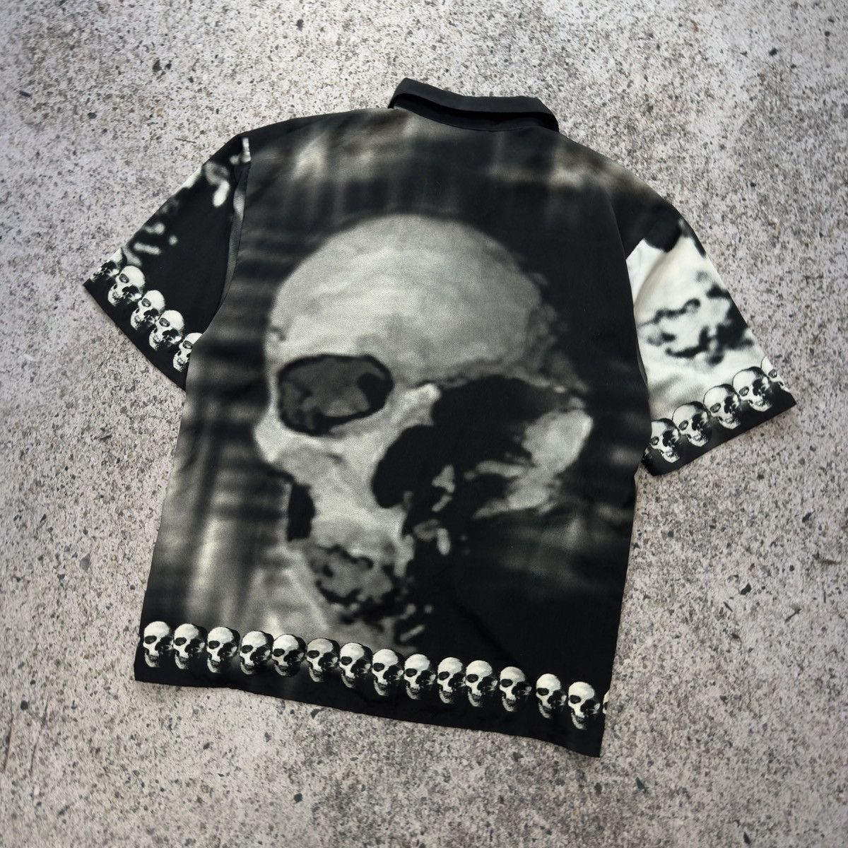 Vintage Vintage Y2K 2000s Dragonfly Skull Shirt 3XL Size US XXL / EU 58 / 5 - 5 Thumbnail