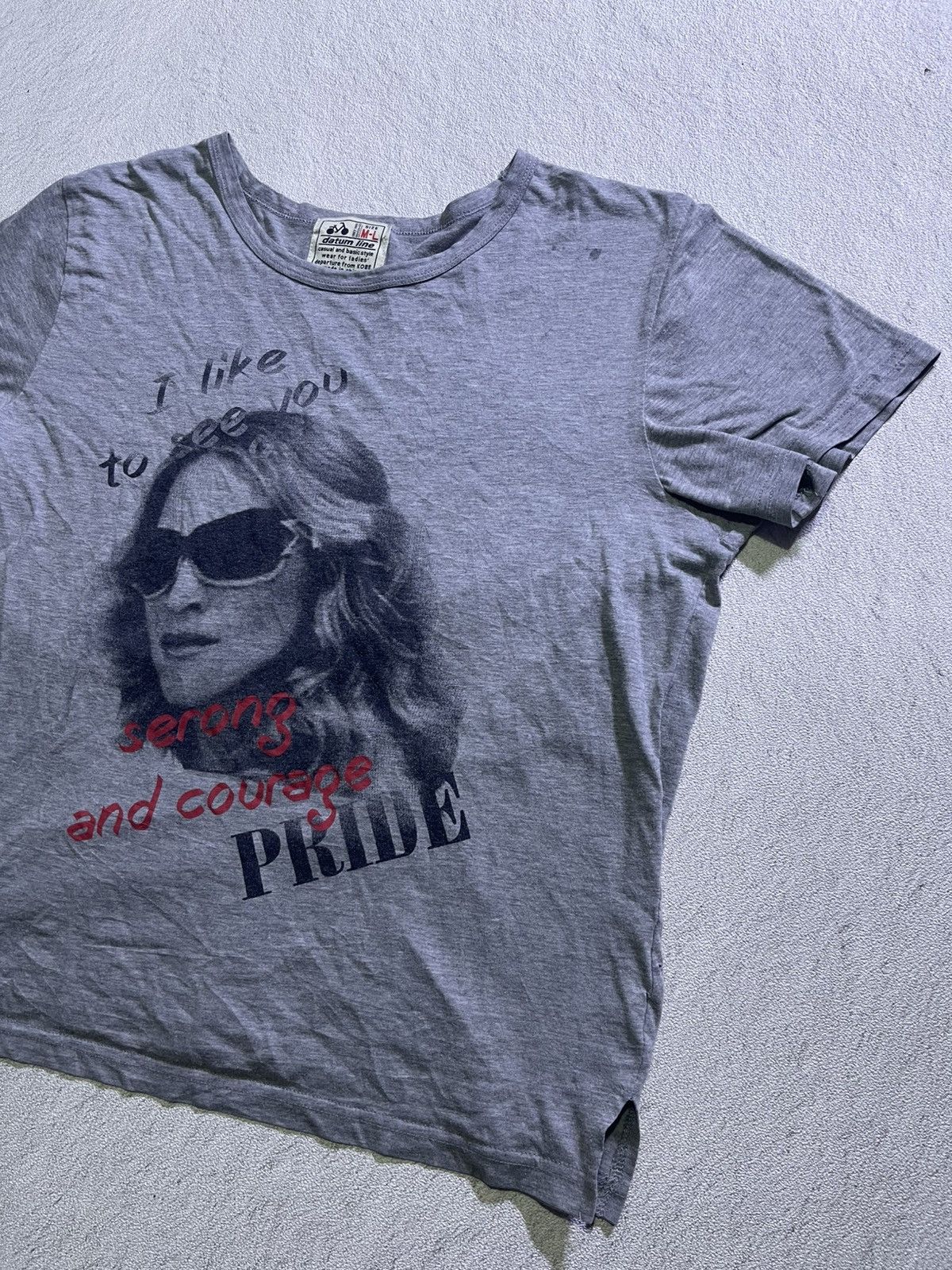 Hysteric Glamour Y2K DATUM LINE short tshirt hysteric style Size M / US 6-8 / IT 42-44 - 2 Thumbnail