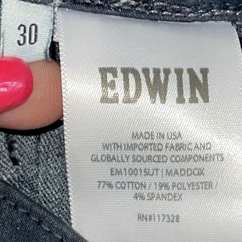 Edwin Edwin Denim Maddox Endurance Slim Pants Navy 30 33" - $178 Size US 30 / EU 46 - 8 Thumbnail