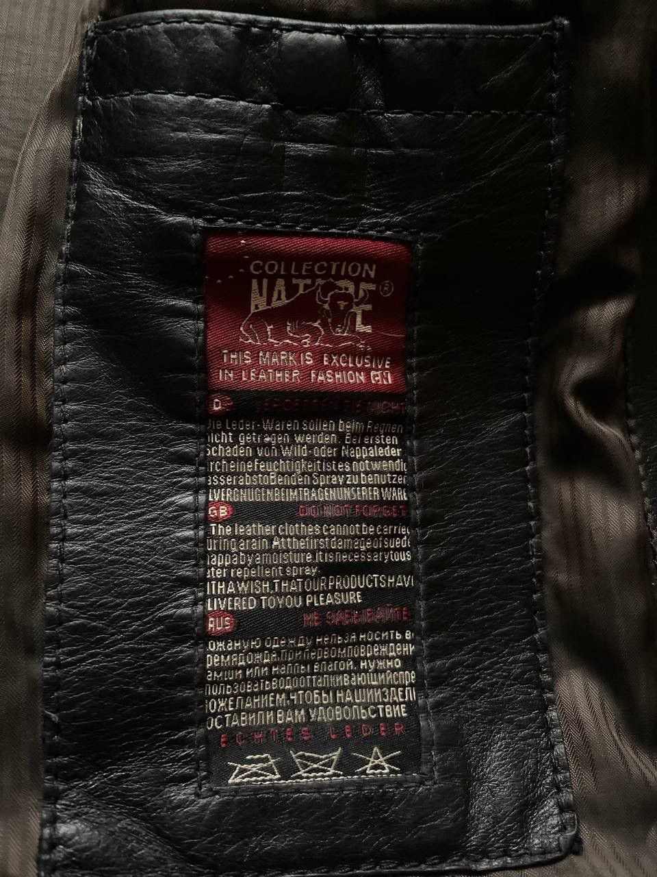 Genuine Leather Vintage Leather Bomber Jacket Moto Y2K Schott Style Size US L / EU 52-54 / 3 - 8 Thumbnail