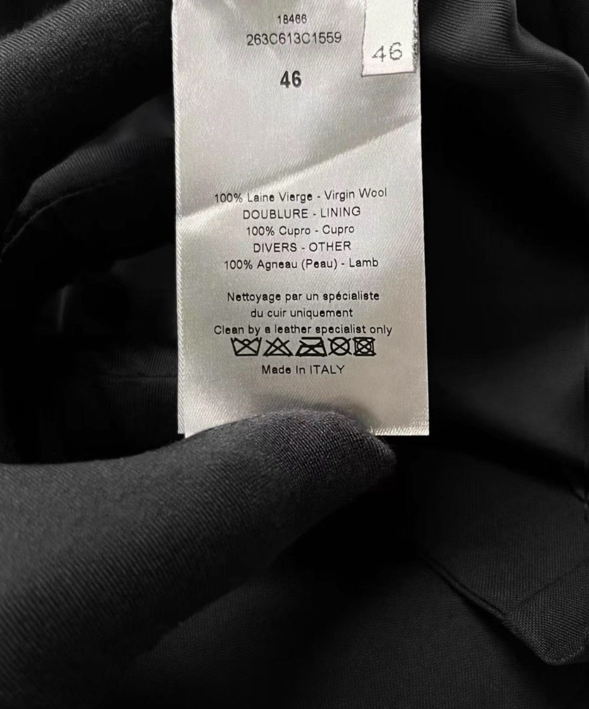 Dior Dior Black Wool and Leather Vest-2506 Size US S / EU 44-46 / 1 - 5 Thumbnail