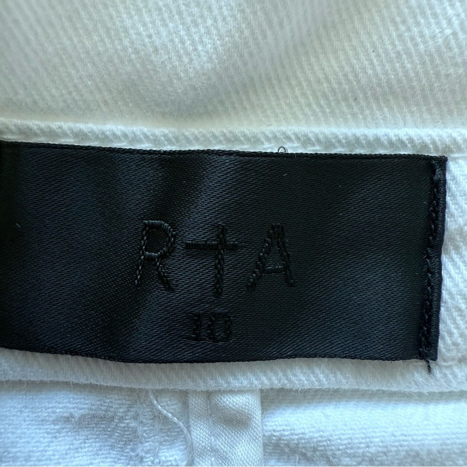 Rta RtA women jeans white skirt size S Retail 320$ Size 25" / US 0 / IT 36 - 9 Thumbnail