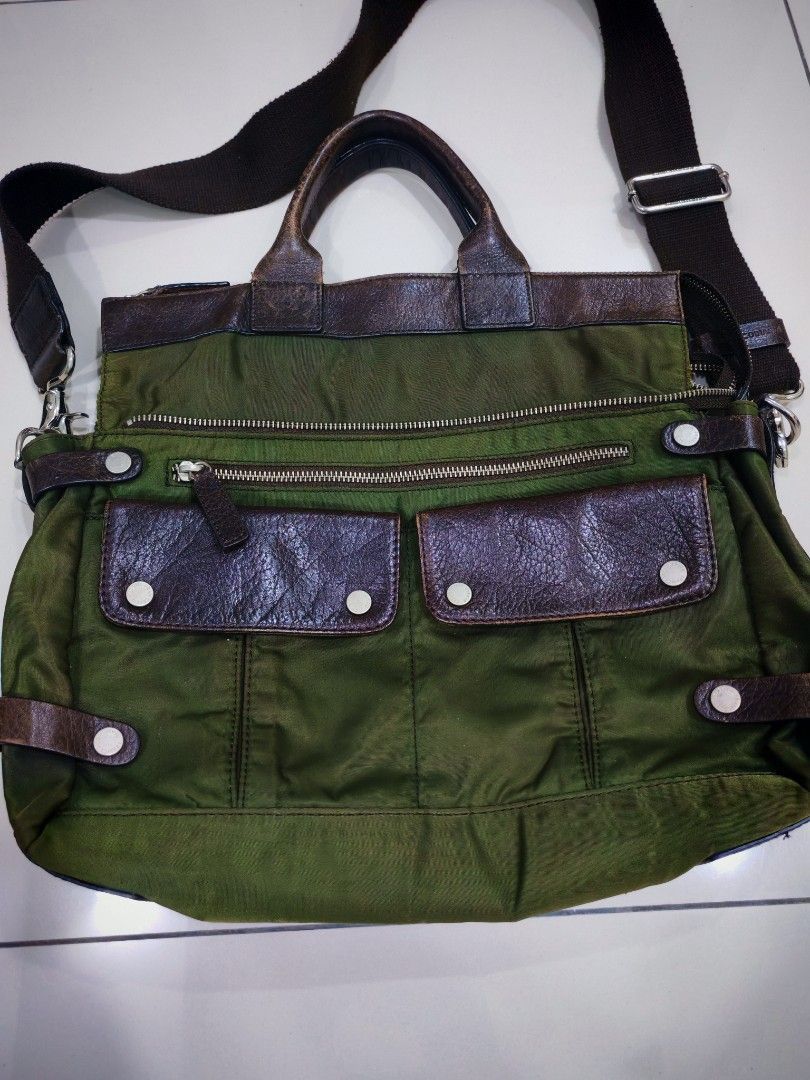 Other Francesco Biasia Green Army Military Messenger Bag Size ONE SIZE - 3 Thumbnail