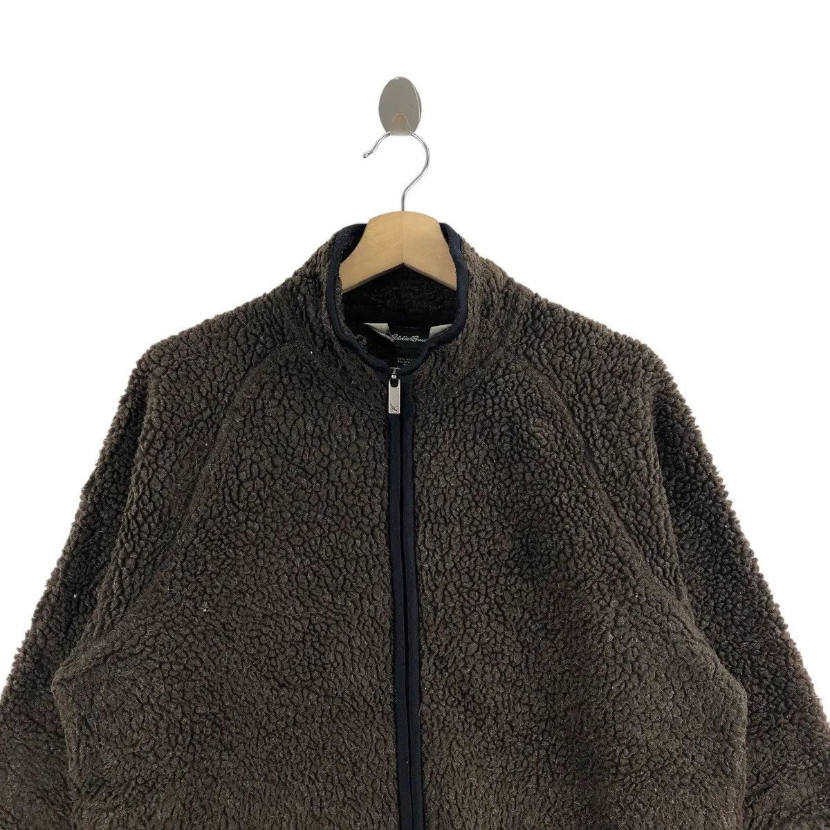 Eddie Bauer Vtg EDDIE BAUER SHERPA Deep Pile Brown Fleece Jacket Outdoor Size US M / EU 48-50 / 2 - 2 Thumbnail