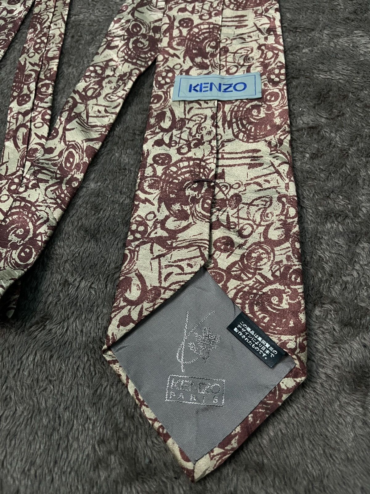 Kenzo × Vintage Kenzo Paris Silk Necktie Size ONE SIZE - 5 Thumbnail